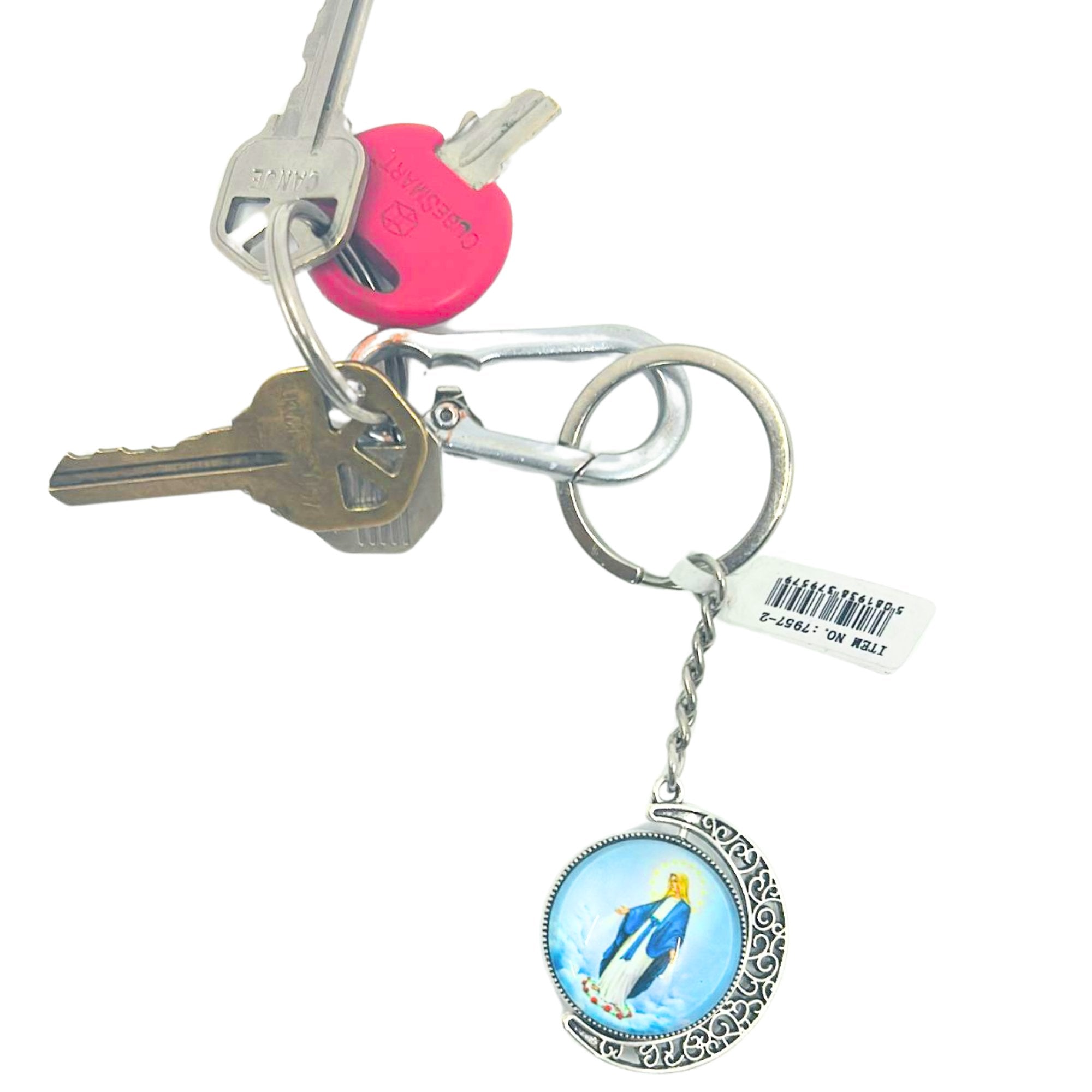 Mercy Icon Key Chain – Inspirational Religious Accessory for Everyday Carry: 1 Pack Keychain, Novelty & Souvenir Catalog