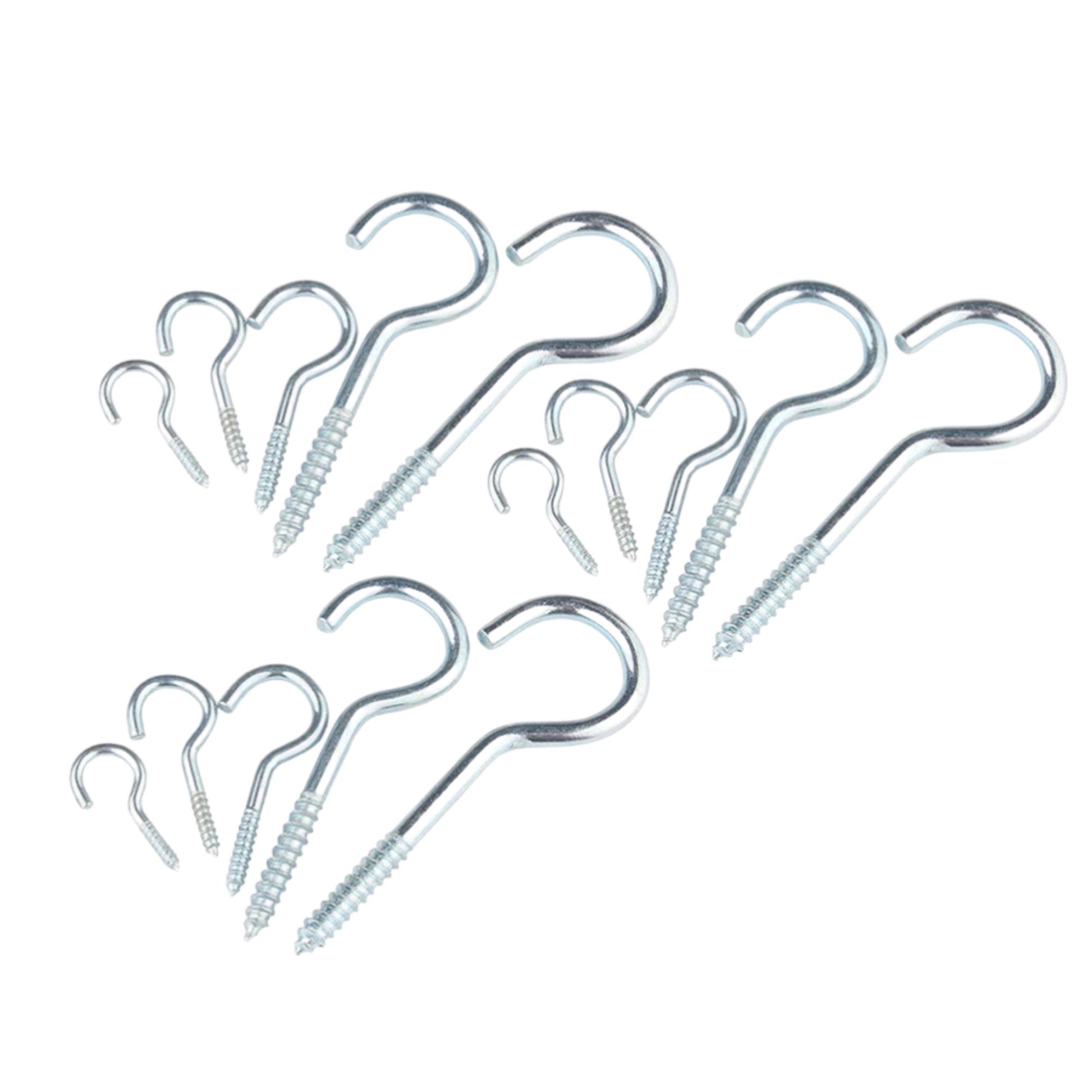 Sizes of Screw-In Ceiling Hooks