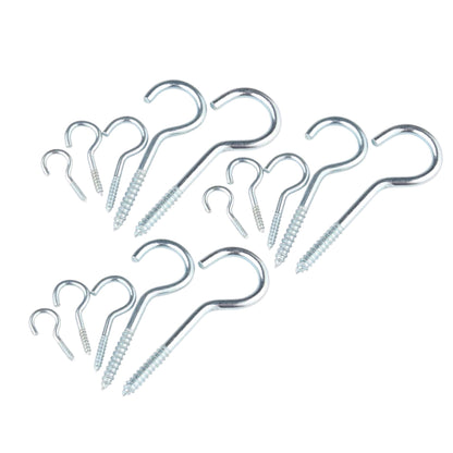 Sizes of Screw-In Ceiling Hooks