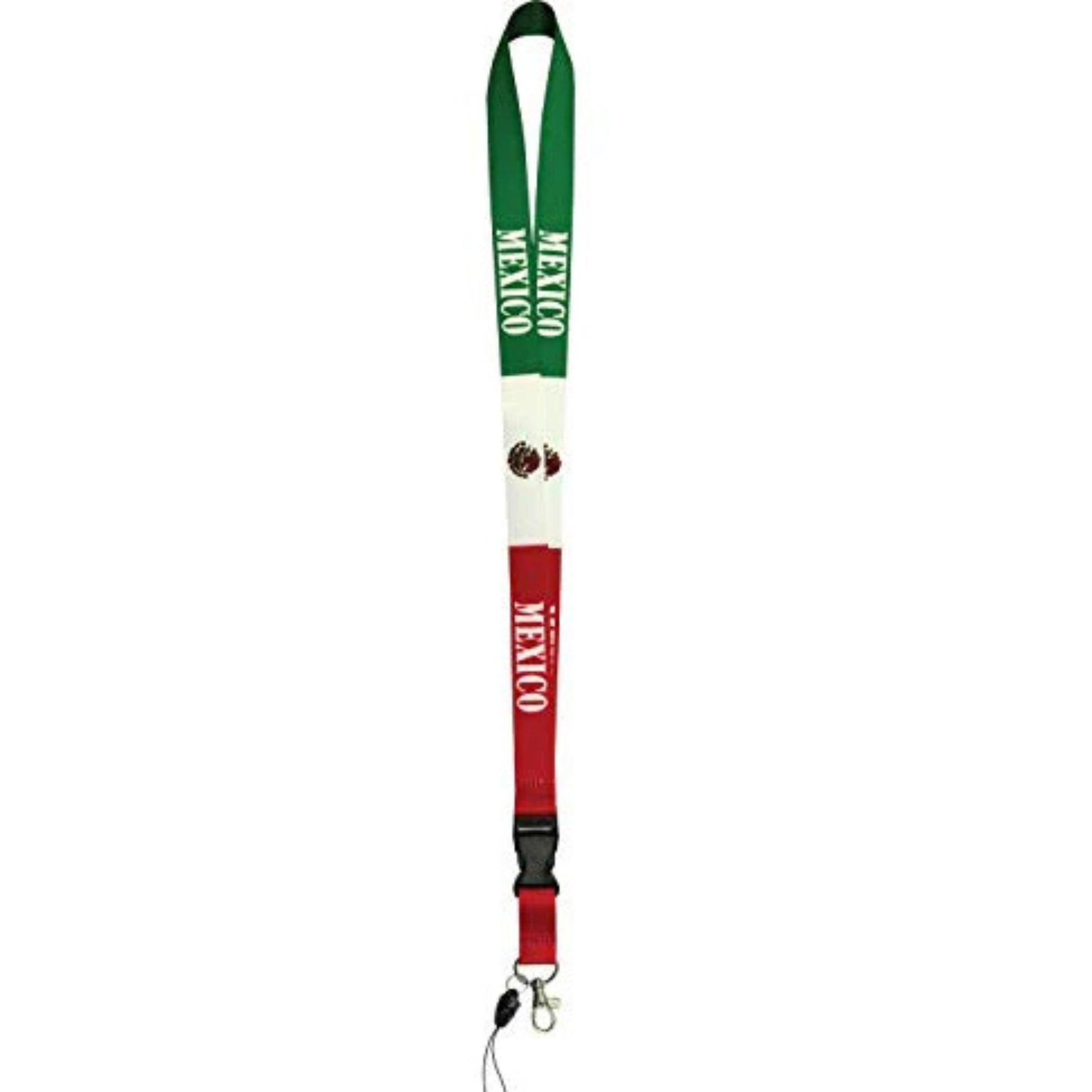 Mexico Flag Lanyard Keychain with Quick Release – Neck Strap for Keys, Badges, and ID Holders