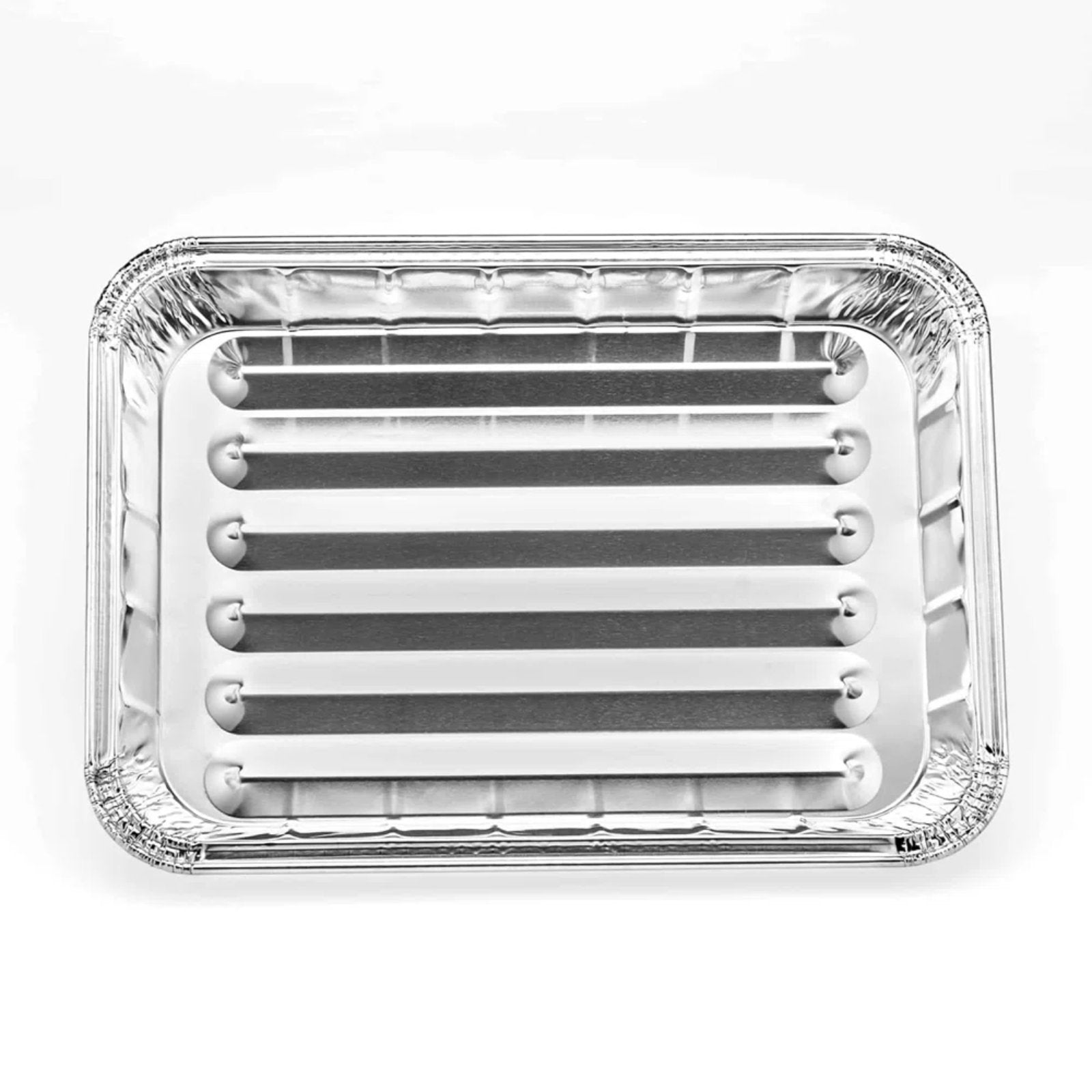 Small /Mini Broiler Disposable Aluminum Baking Pan: 4 Pack Broiling Pans lifestyle use image