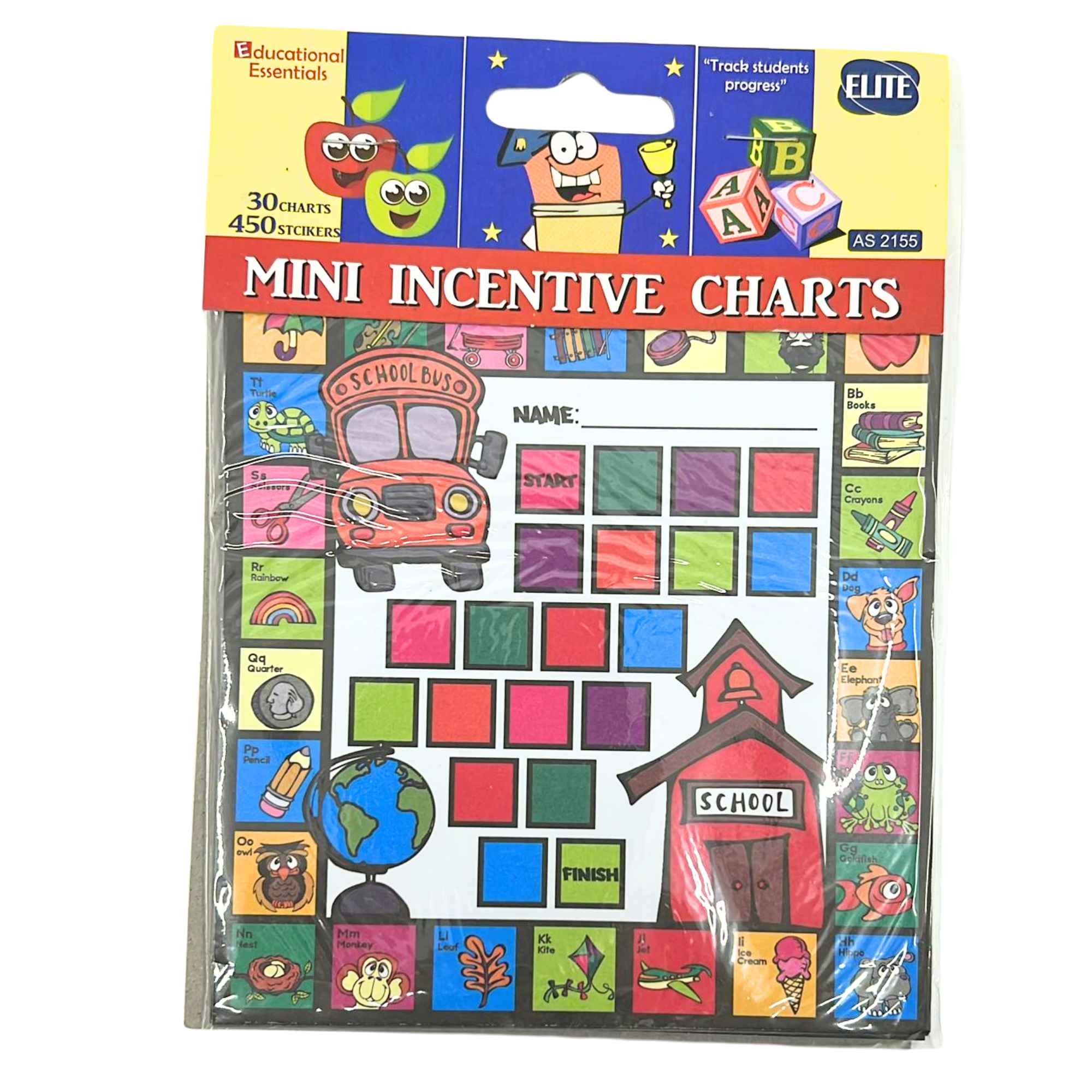 Mini Incentive Charts – 30 Charts with 450 Reward Stickers & Sticker Machines main product image