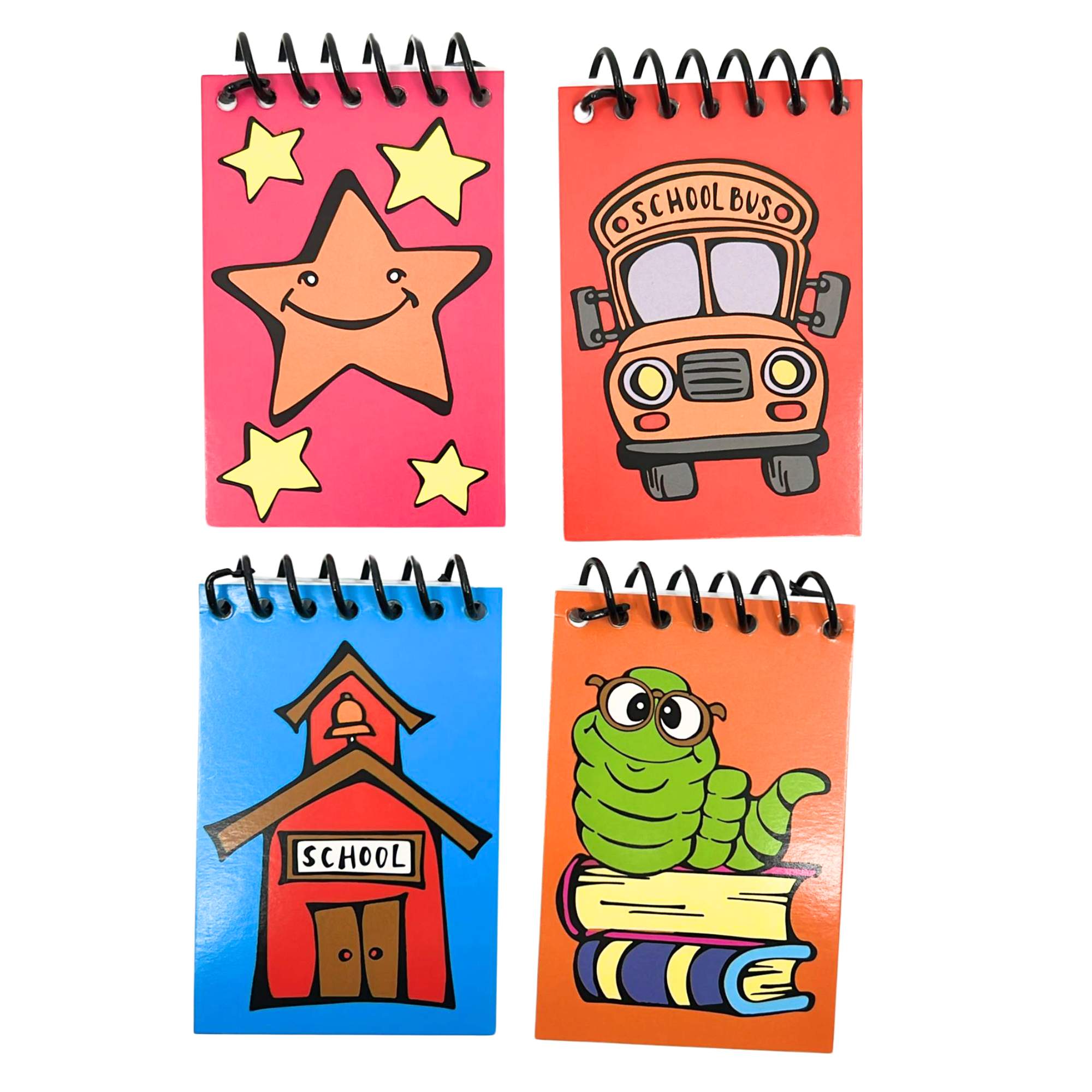 Mini Spiral Notepads Compact & Convenient for Notes On the Go: 4 Notepads Notebook School lifestyle use image