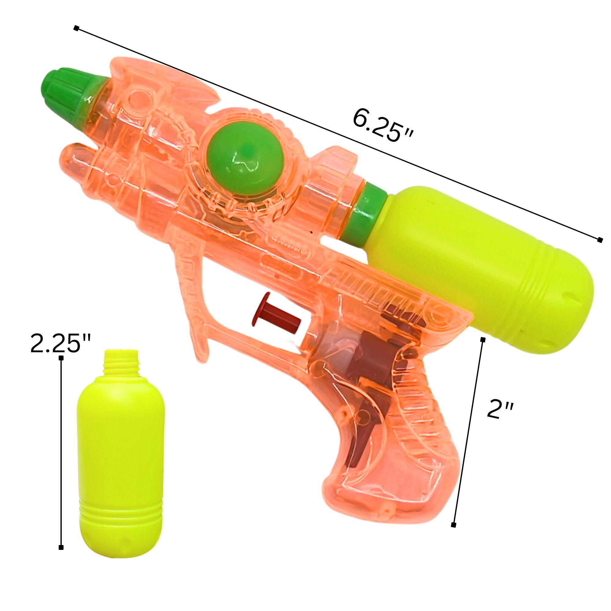 6.25" Small Plastic Toy Water Gun: 1 Pack Water Guns product detail image
