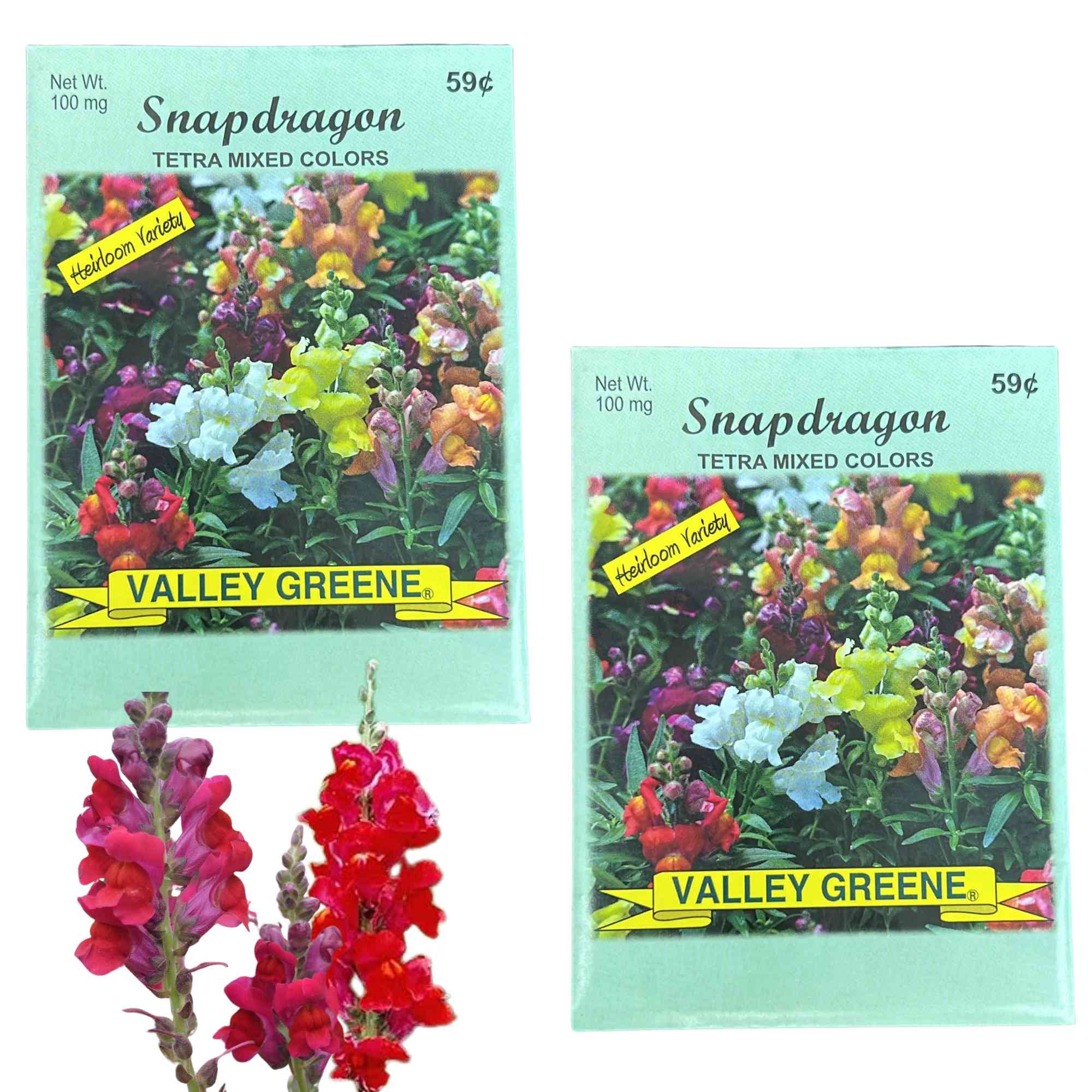Valley Greene 100mg Snapdragon Tetra Mixed Colors Seeds: 2 Pack main product image