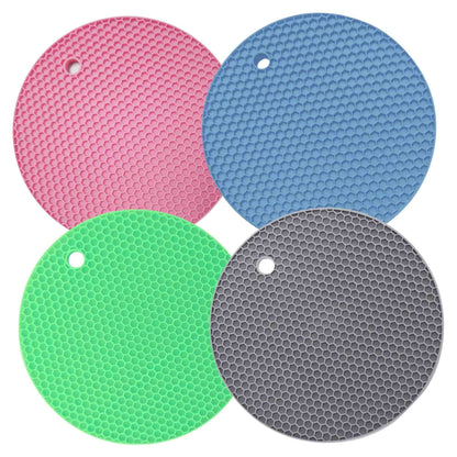7" Round Silicone Placemat & Holder