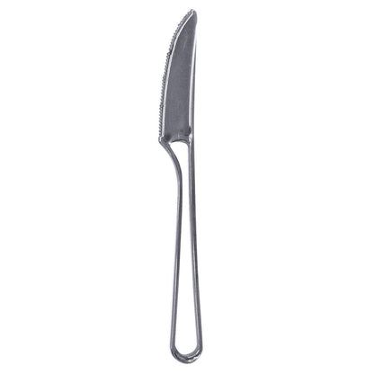 Modern Collection Contemporary Handle Design Knives Silver