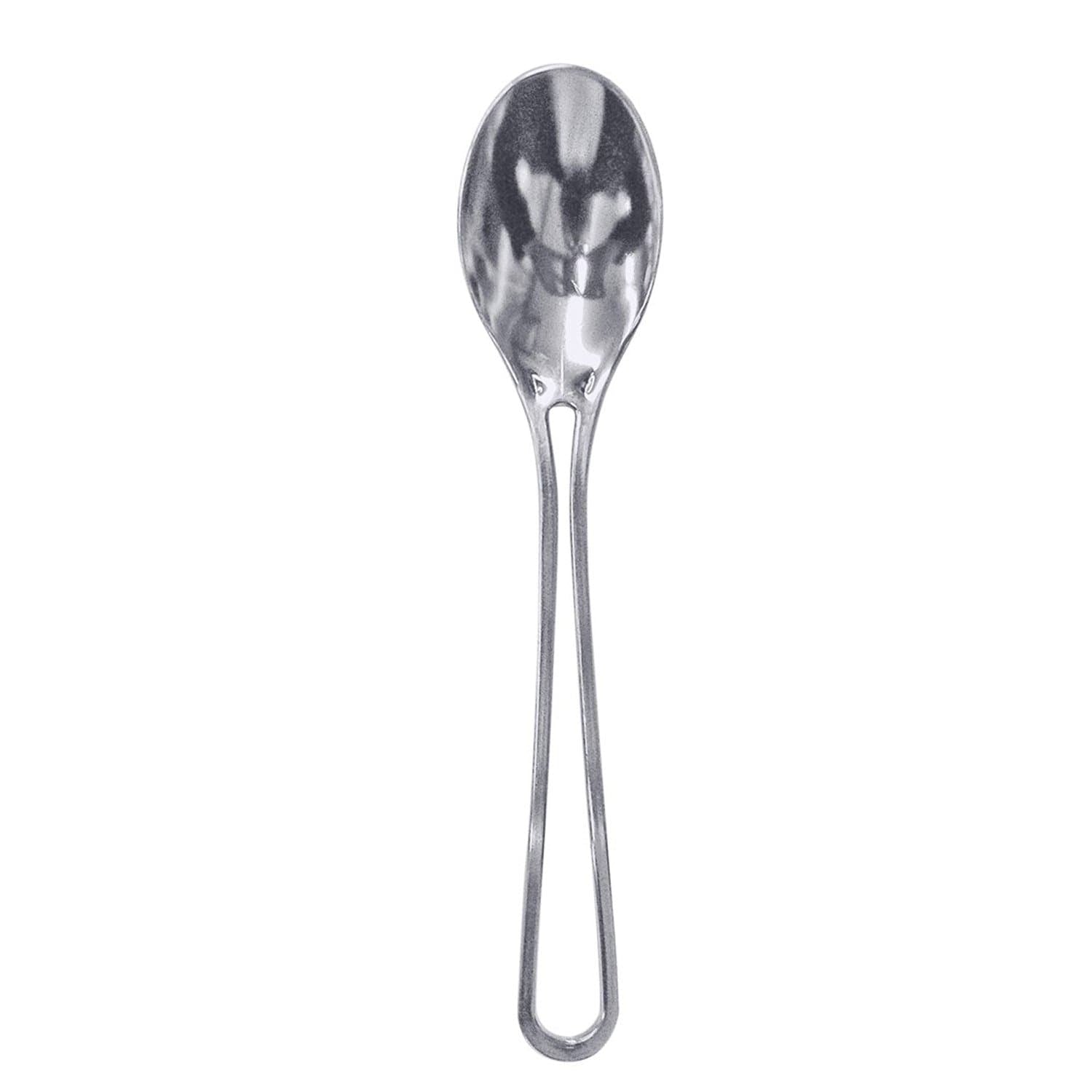 Modern Collection Contemporary Handle Design Spoons Silver 20 Pack Disposable Spoons main product image