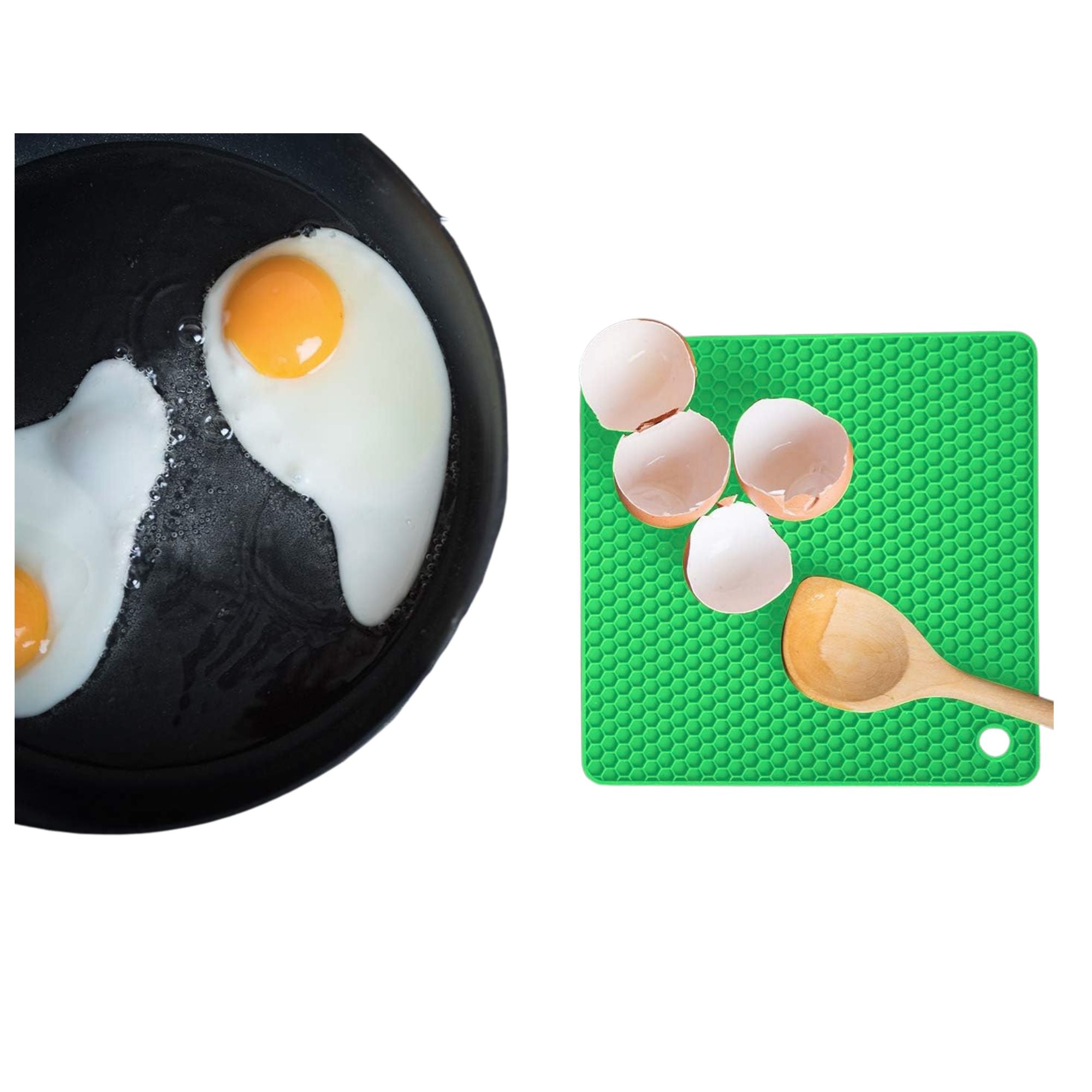 7" Square Silicone Placemat & Holder: 1 Pack Trivets Kitchen Accessories product image 9
