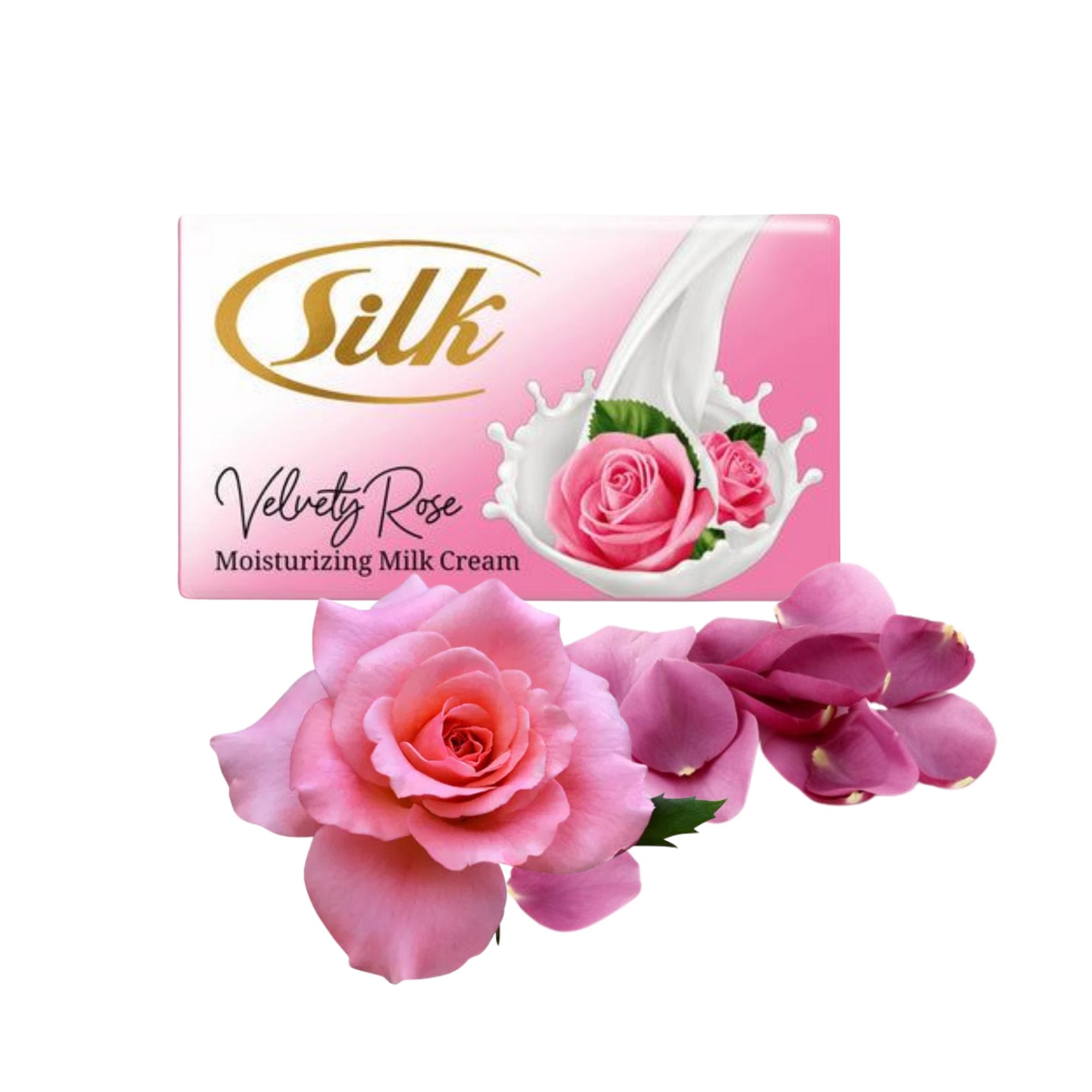 100g Silk Velvety Rose Milk Cream Moisturizing Soap: 2 Bars Bar Soap Bath Soap Bathroom product detail image