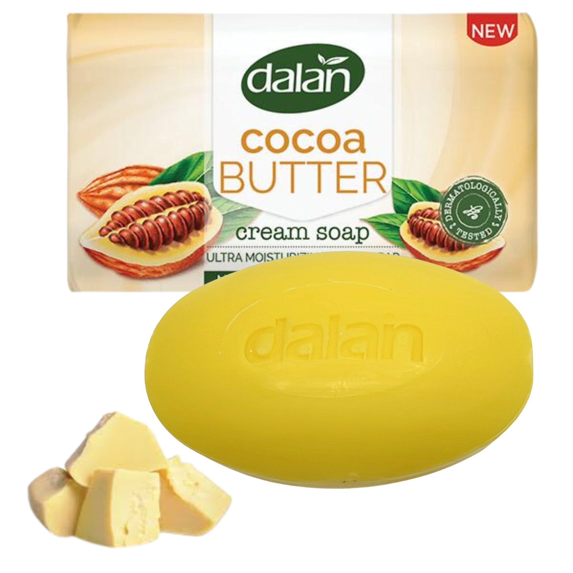 3.17oz Dalan Cocoa Butter Cream Soap Bar: 1 Bar Soap Bath Soap Bathroom product detail image
