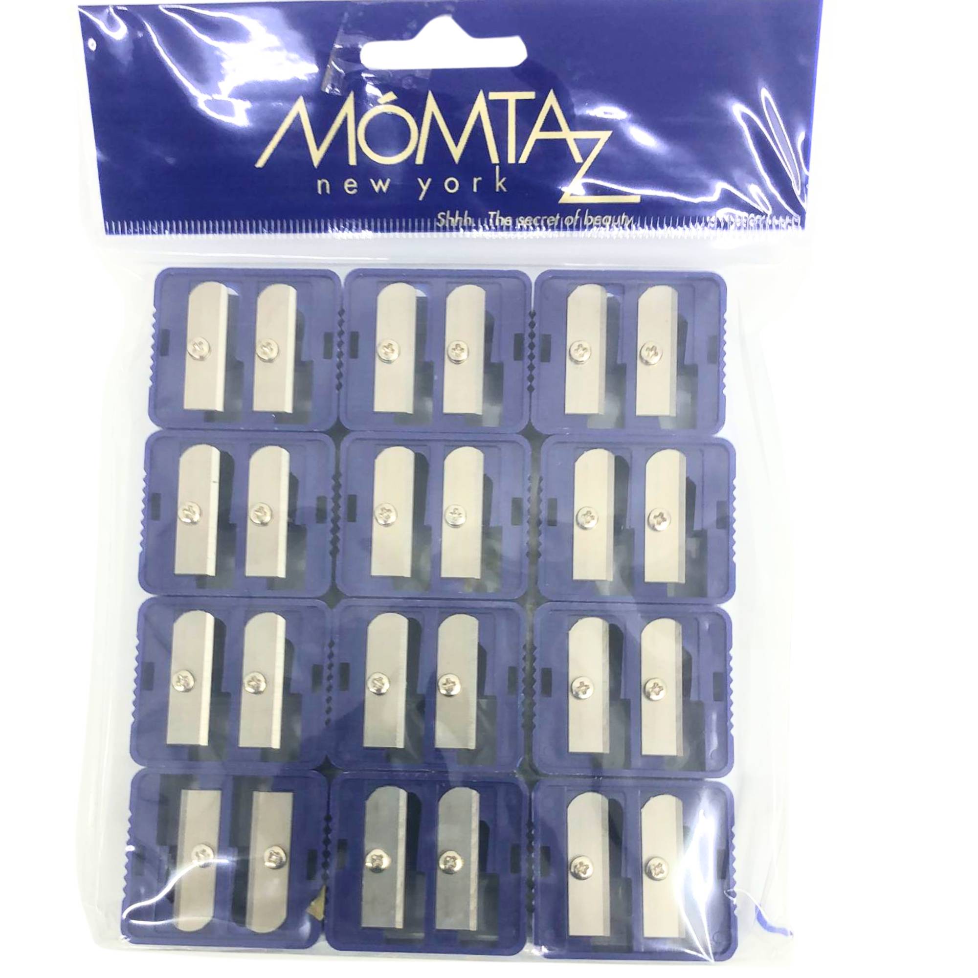 Momtaz NY Dual Hole Eye Pencil Sharpener: 4 Pack makeup tools set Holiday Gift lips makeup Tools lifestyle use image