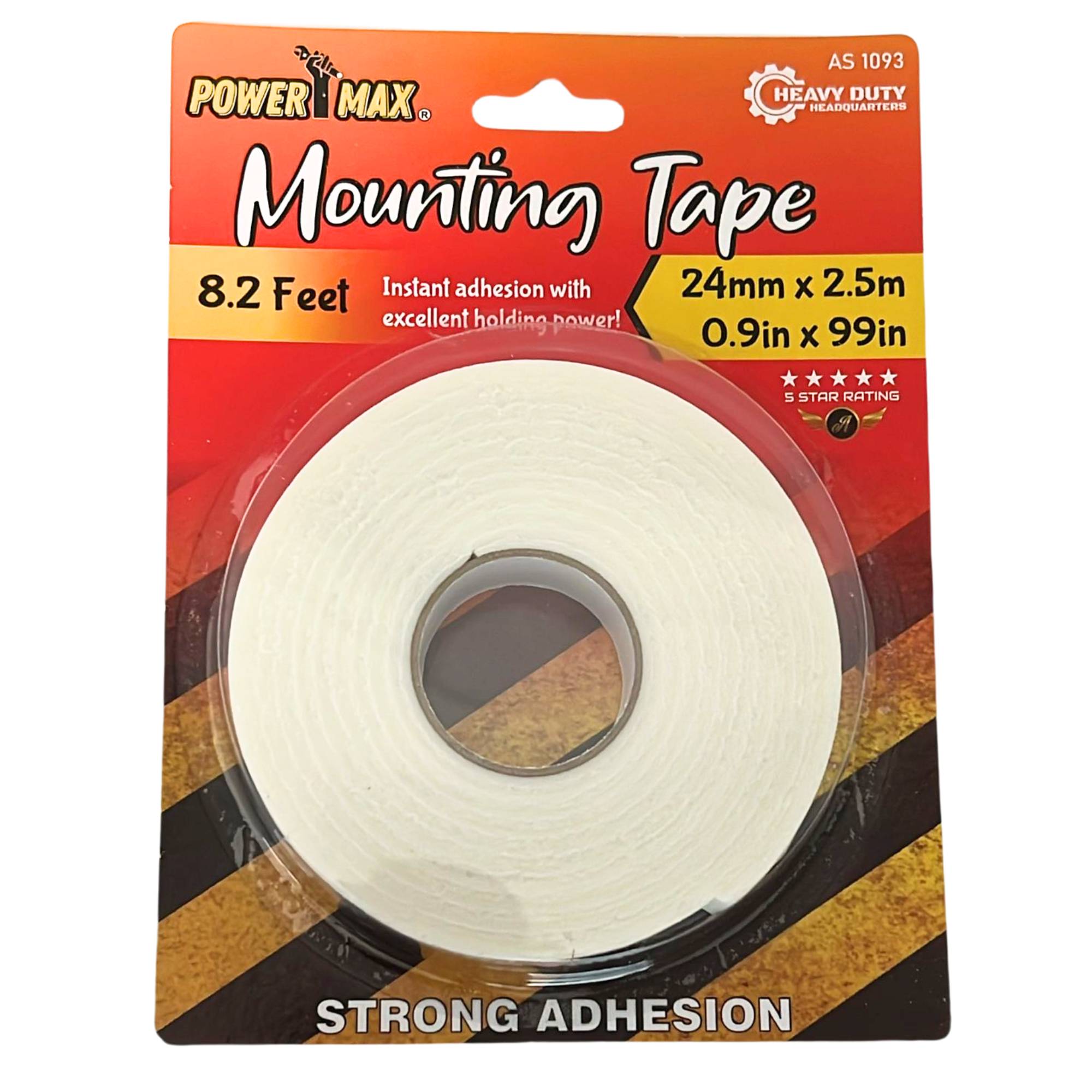0.9" x 99" Mounting Tape Hold, Instant Adhesion: 1 Pack DIY Mounting Tape School main product image