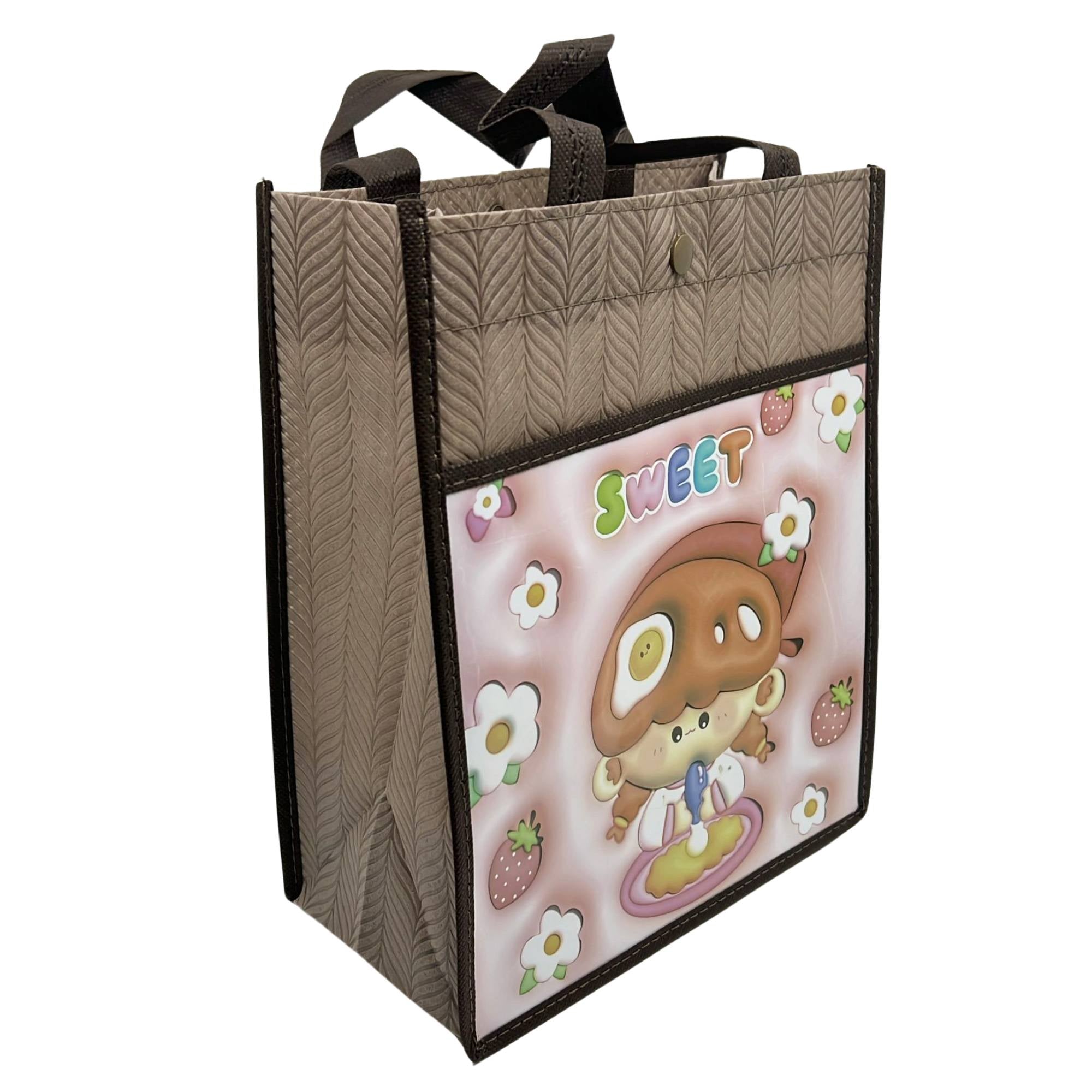 Reusable Fabric Gift Bag with Double Pockets and Safety Button: 1 Pack Gift Bags Party Bag product image 36