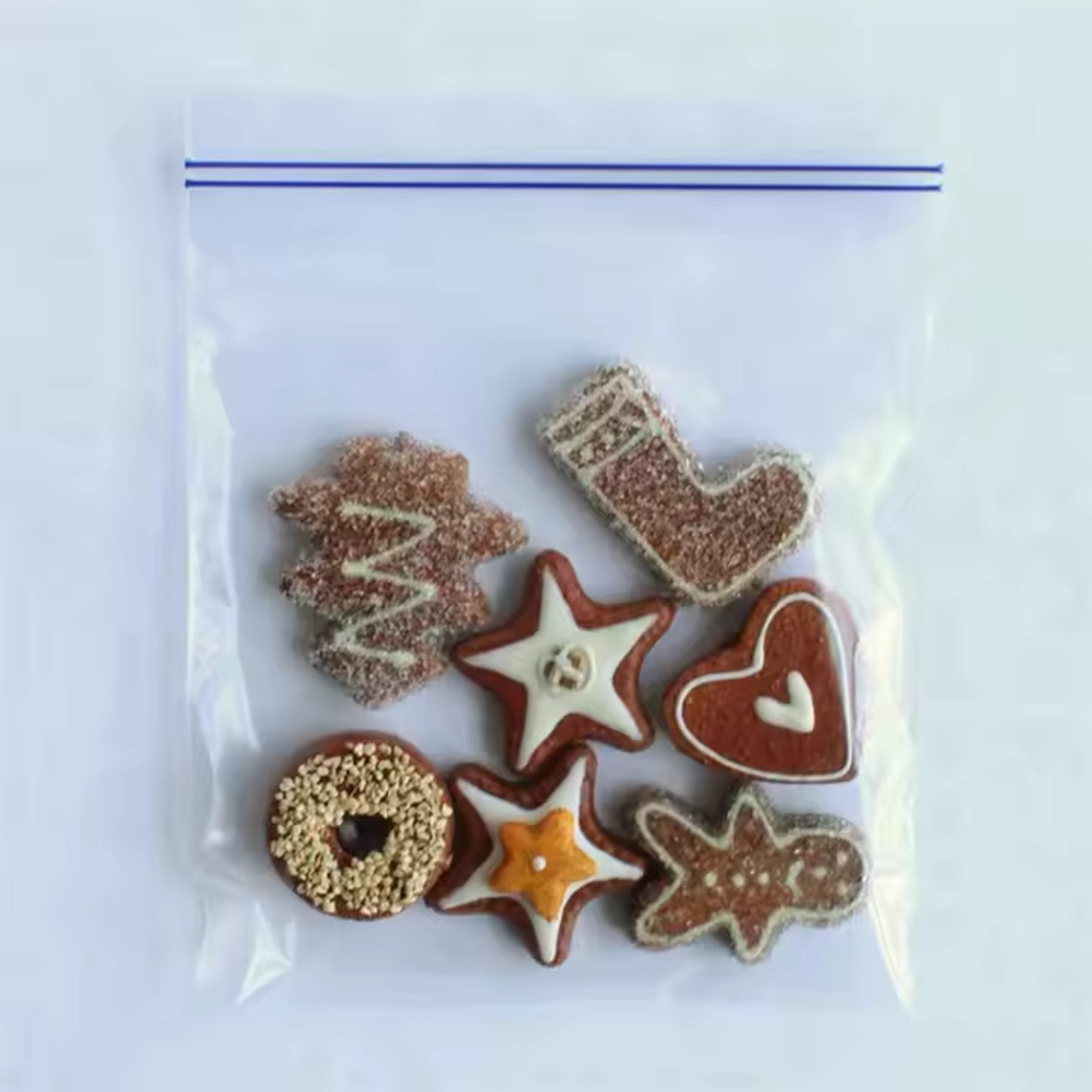 Resealable 7" x 8" Multi Purpose Zippered Storage Bags:25 Pack Kitchen Catalog,Household Storage Bags Zippered Bags size and