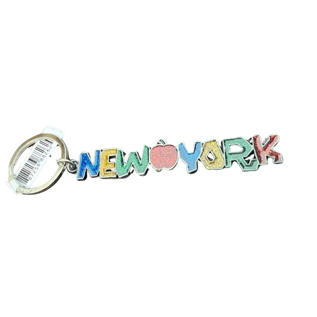 Multicolor Glittered New York Keychain Souvenir