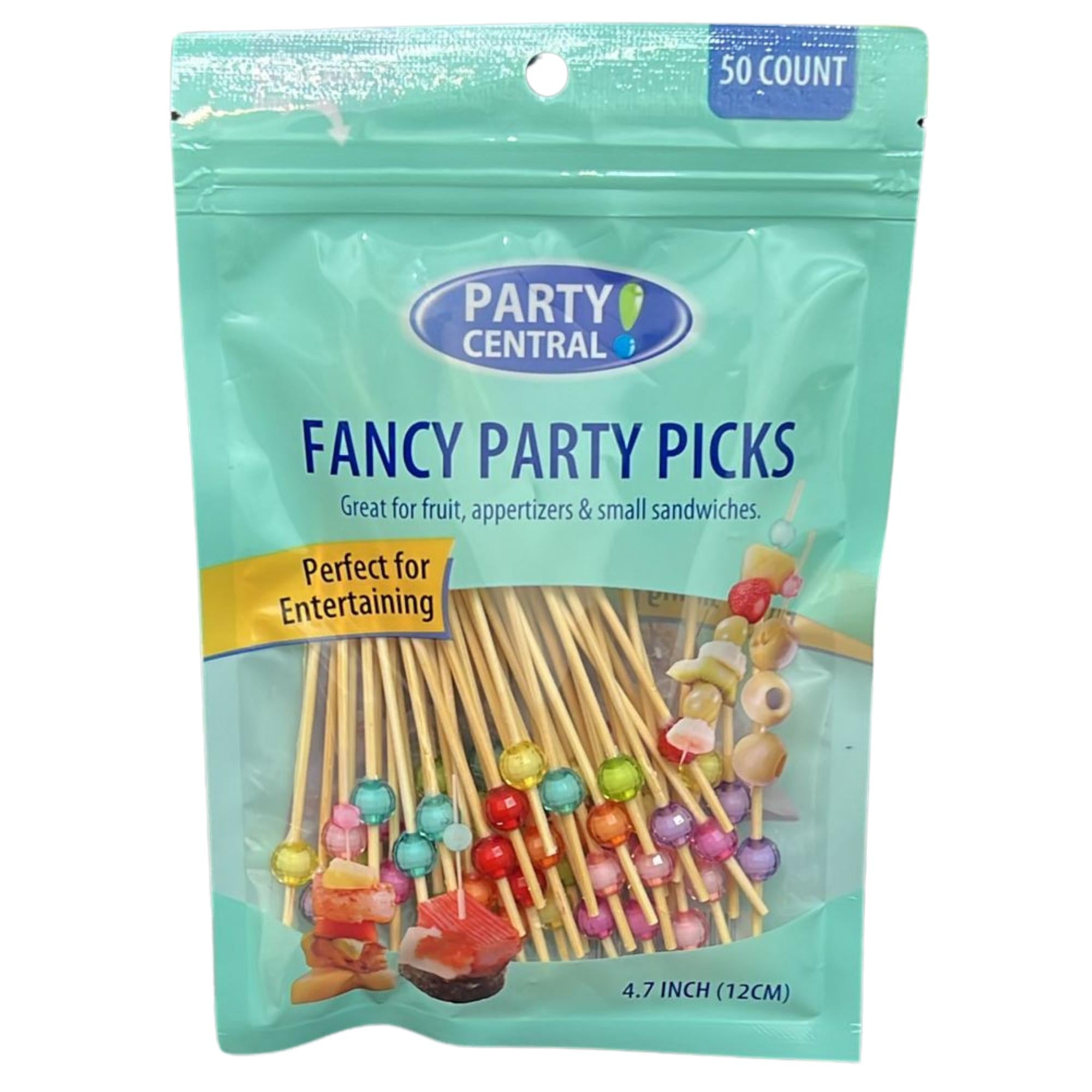 Colorful 4.7" Pearl Cocktail Picks:50 Pack Kitchen Catalog,Cocktail Picks BBQ Event catalog Party Decorations size and