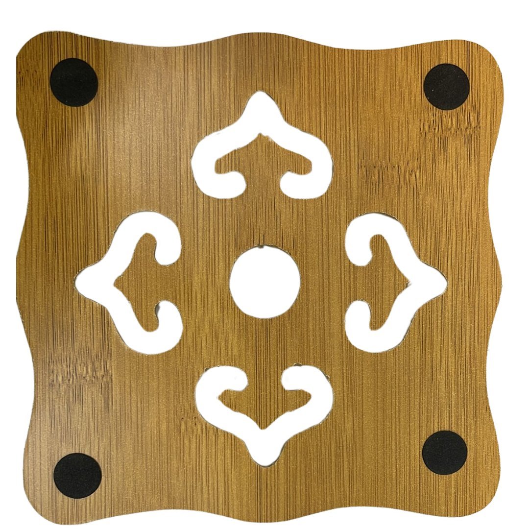 6.25X6.25 Inches Natural Bamboo Heat Pad 1pc main product image