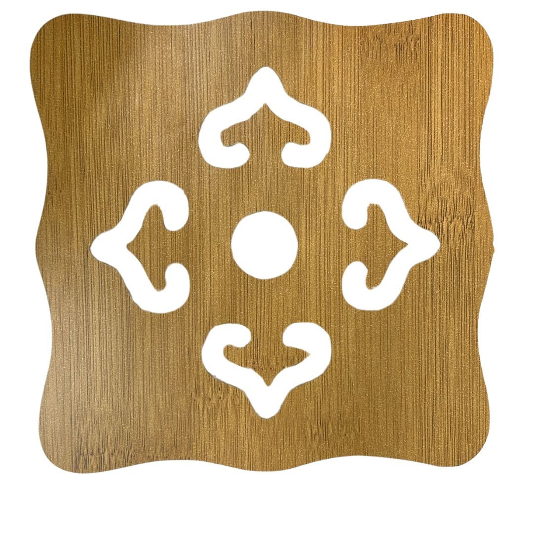 6.25X6.25 Inches Natural Bamboo Heat Pad 1pc product detail image