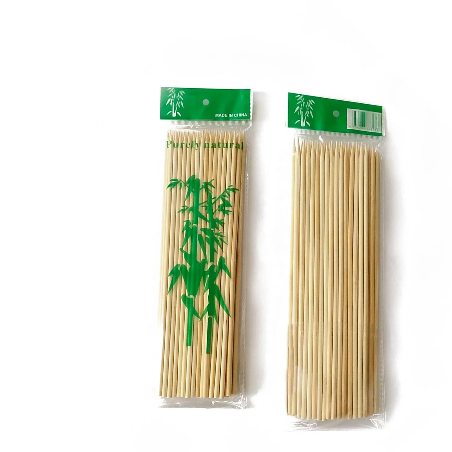 Natural Bamboo Sticks BBQ Skewers 100 Pack Food Sticks & Skewers Bamboo BBQ main product image