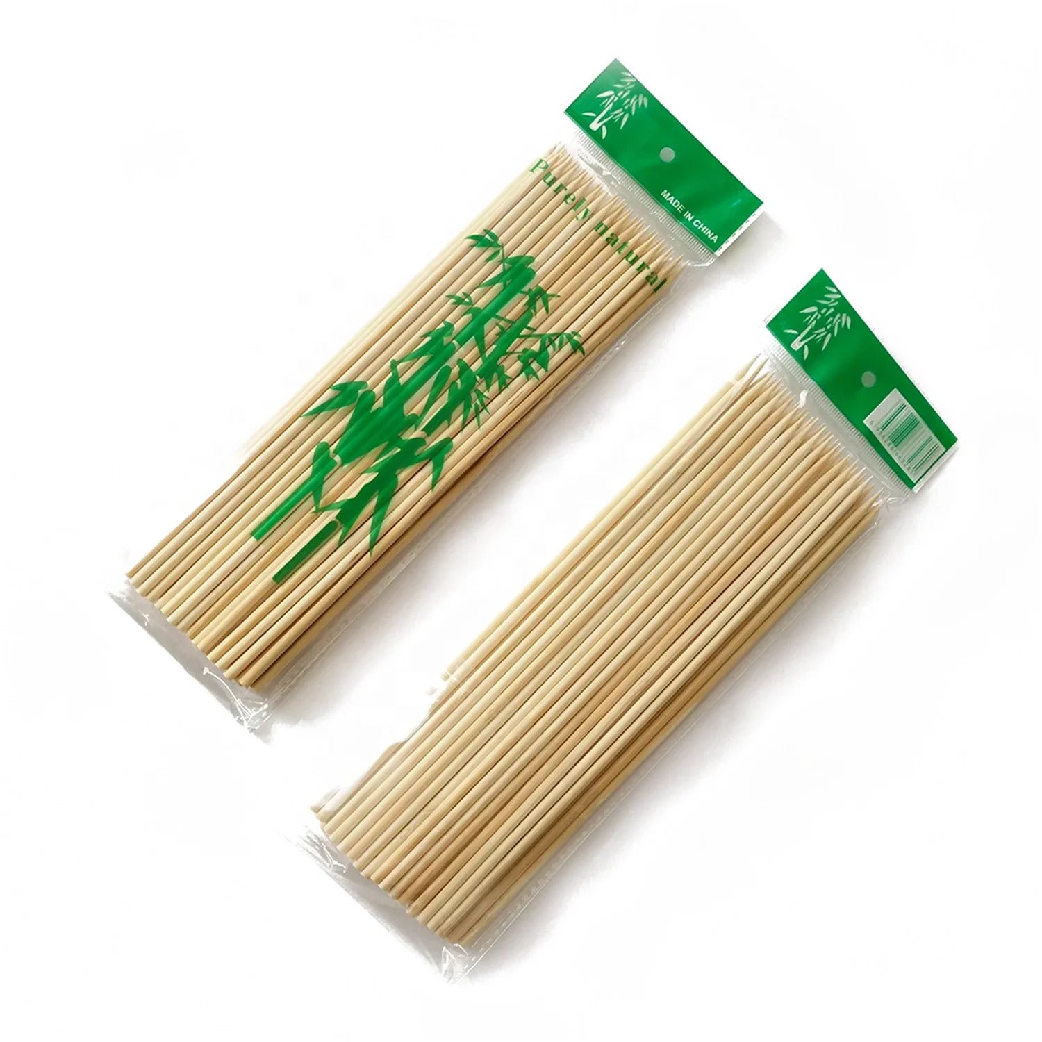 Natural Bamboo Sticks BBQ Skewers 100 Pack Food Sticks & Skewers Bamboo BBQ product detail image