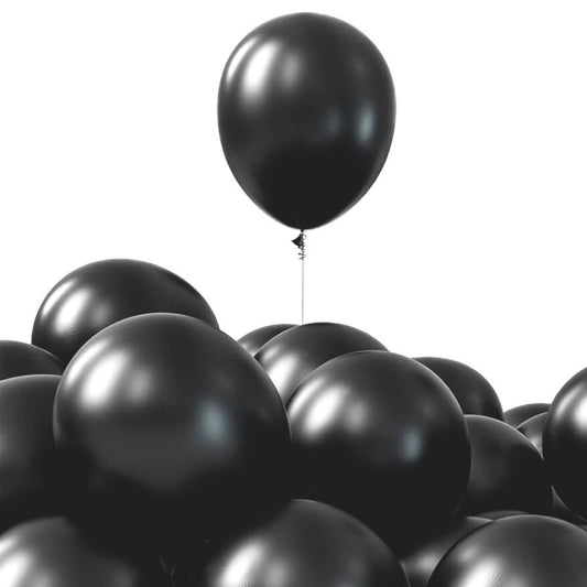 Miler black helium-quality natural latex balloons