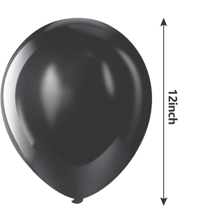 Miler black helium-quality natural latex balloons
