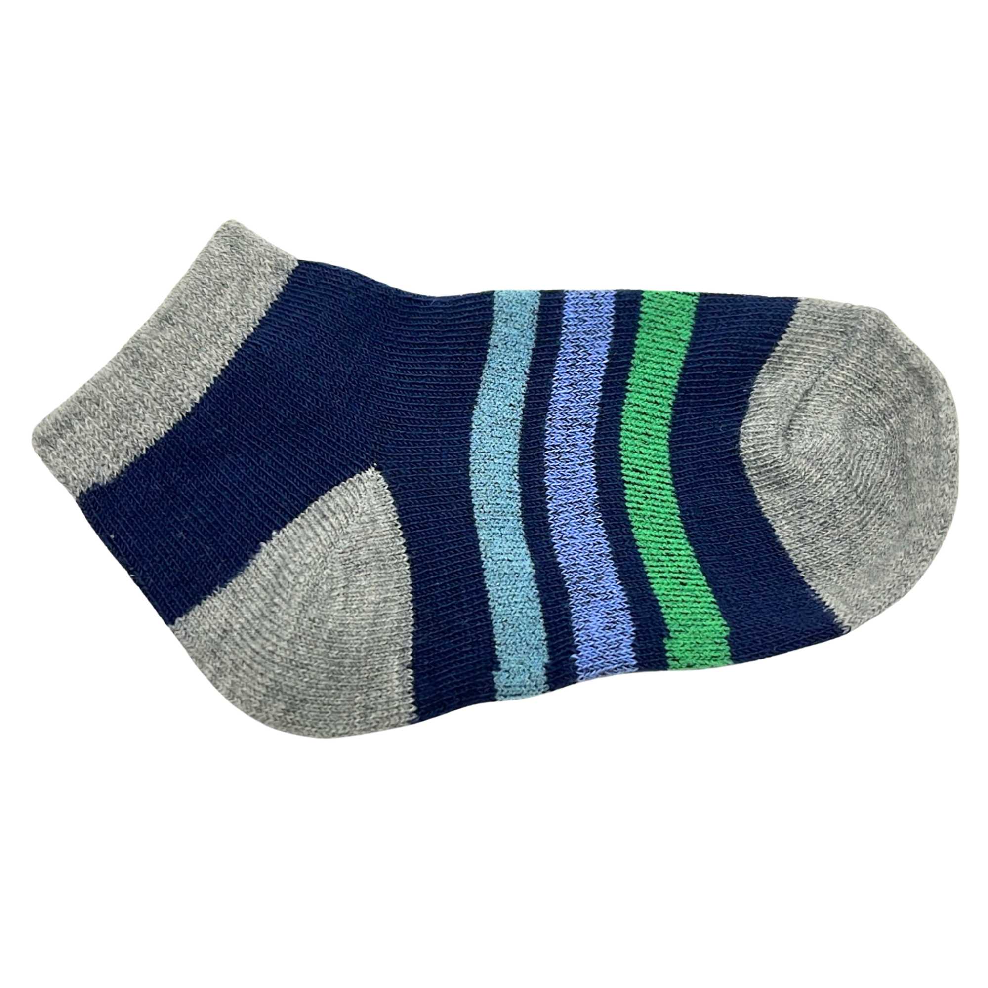 Kids Soft & Stretchy Comfortable Fit Navy Ankle Socks: 1 Pair Kids Socks size and feature image
