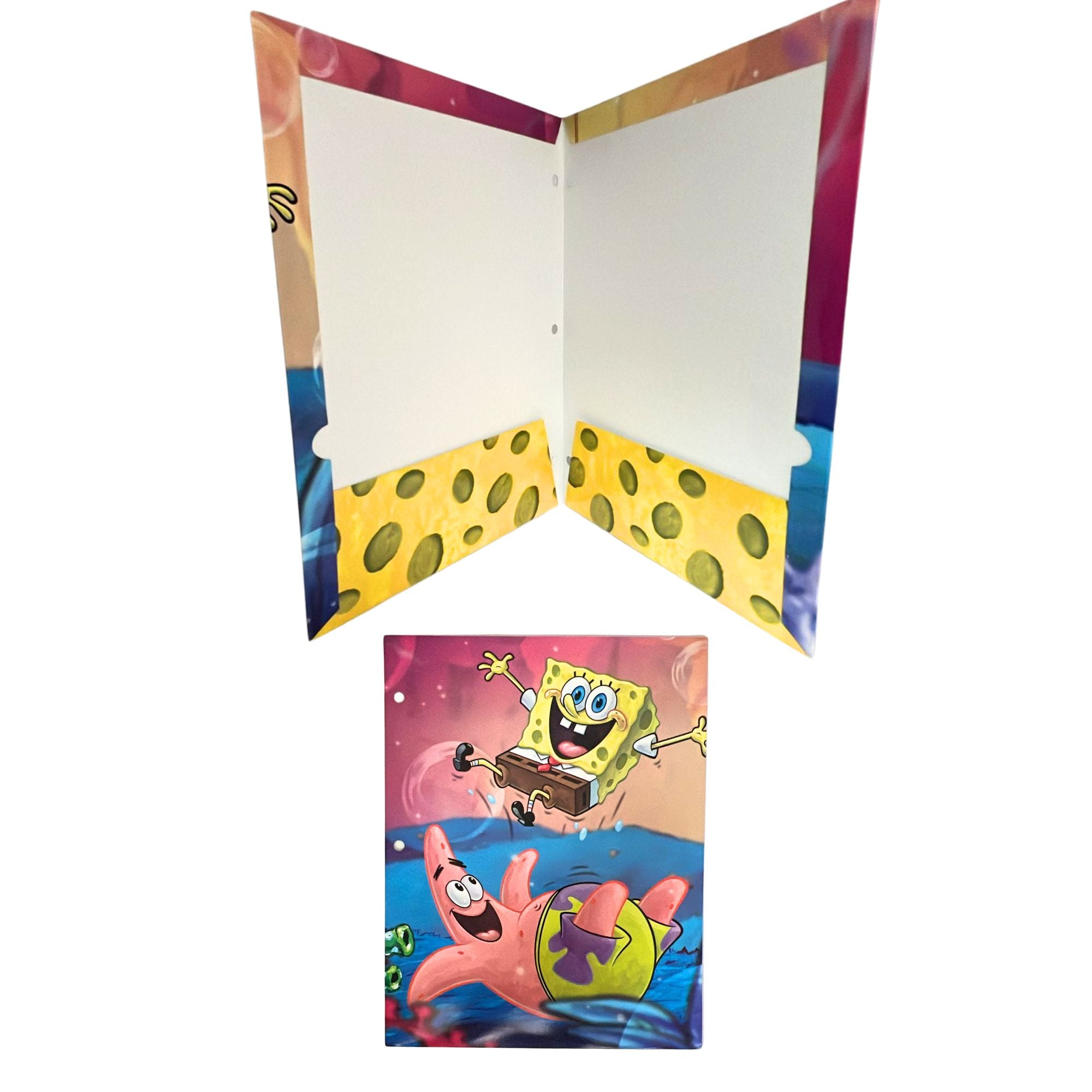Sponge Bob 12"x9" Pocket File Folders: 1 Pack Pocket Folders size and feature image