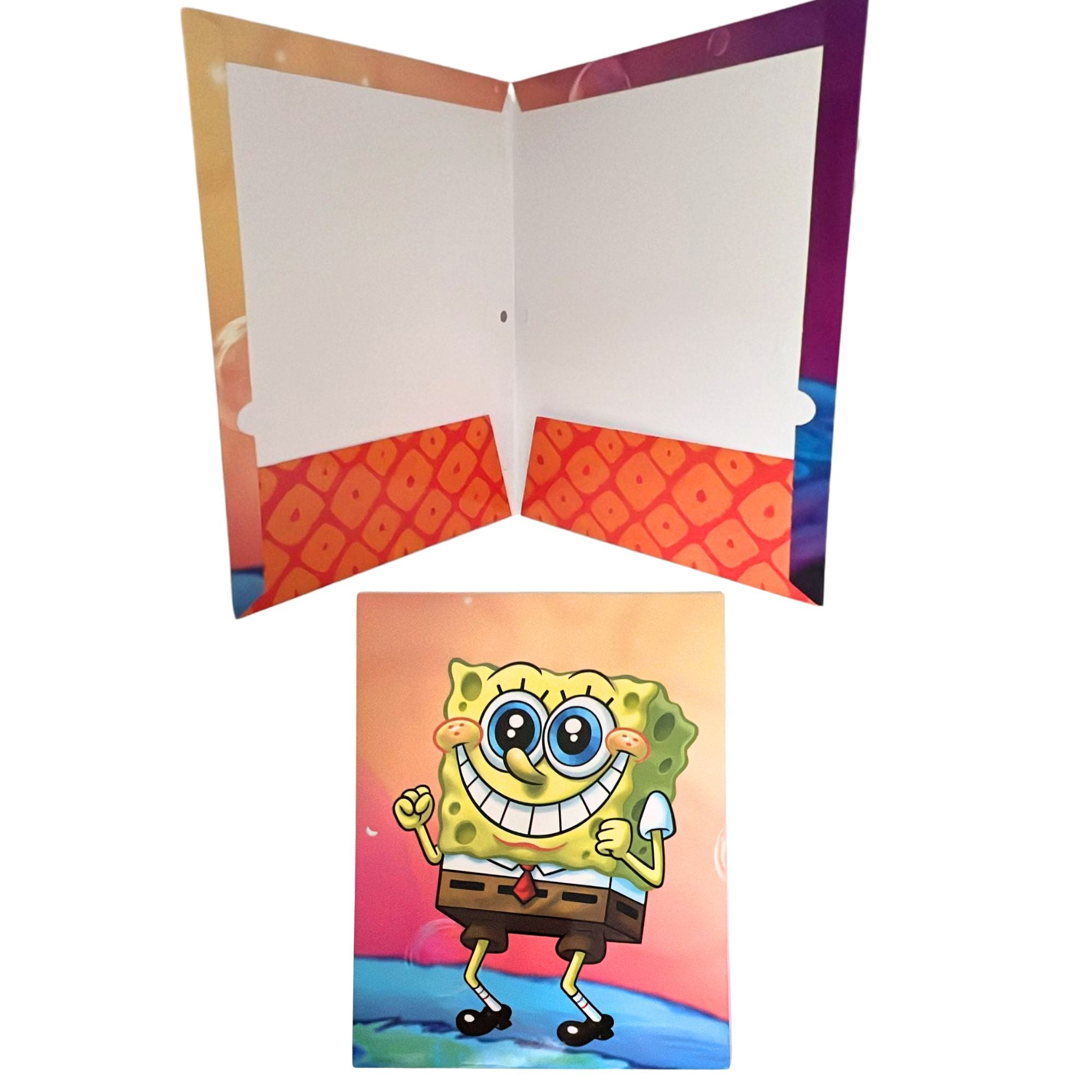 Sponge Bob 12"x9" Pocket File Folders: 1 Pack Pocket Folders size and feature image