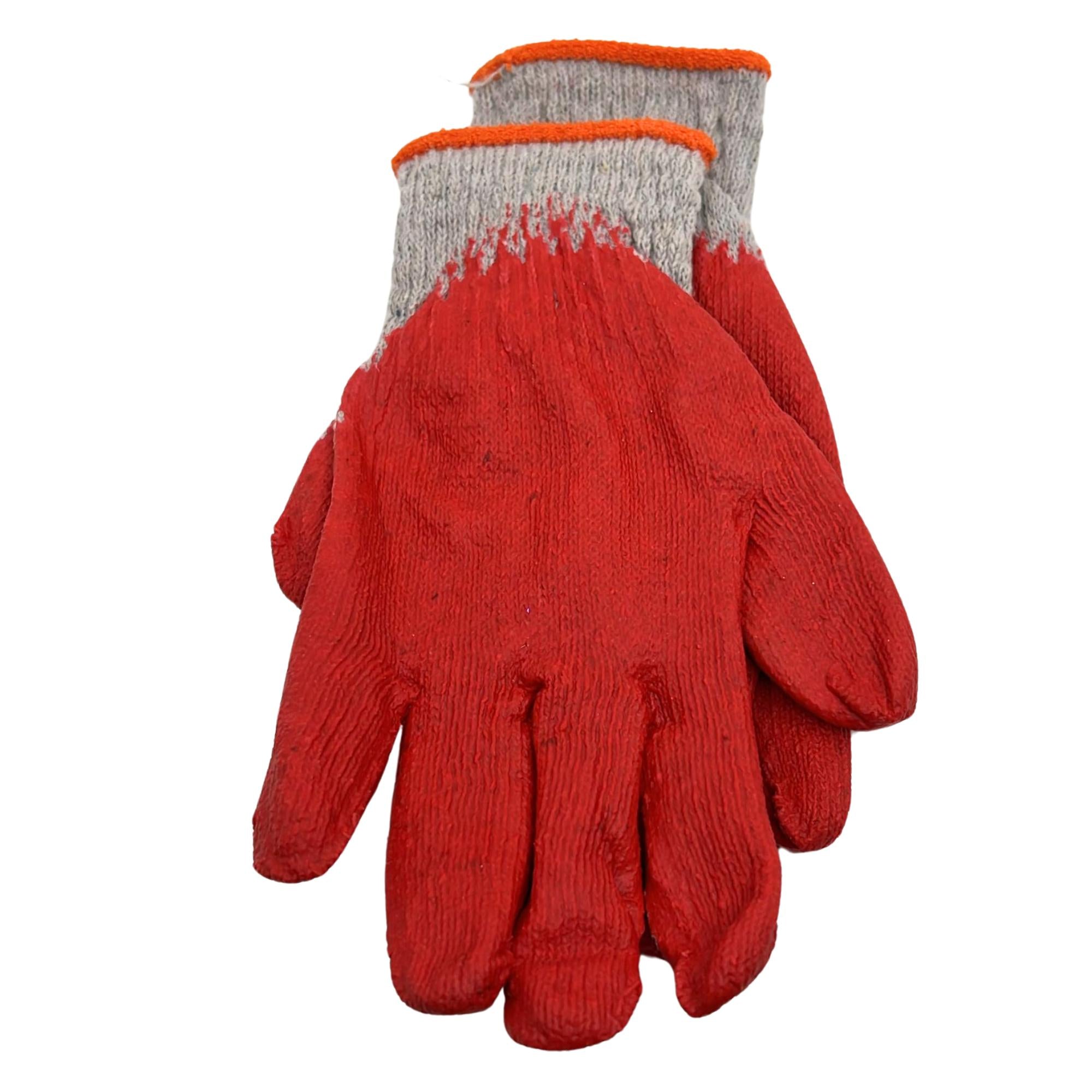 Latex Nitrile Coated Work Gloves – Cotton Knit Safety Gloves: 1 Pair Chemical Resistant Safety Gloves product detail image
