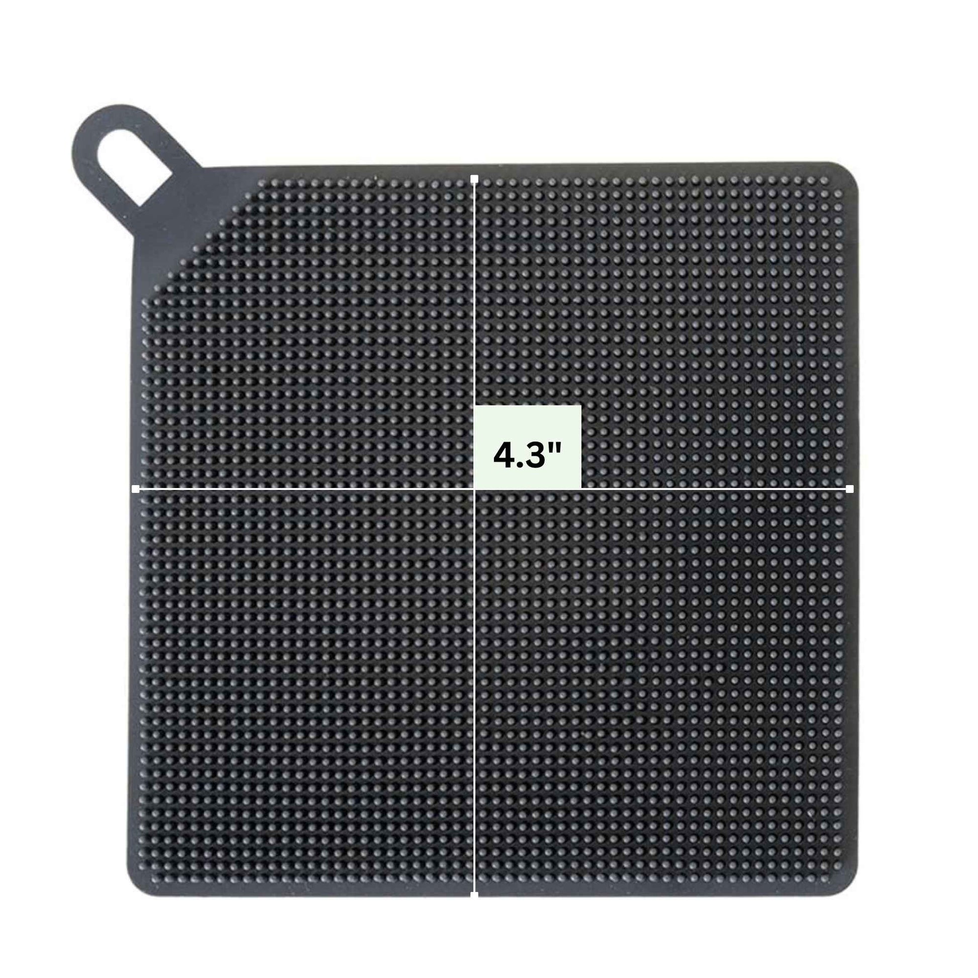 4.3" Square Silicone Sponge Scrubber