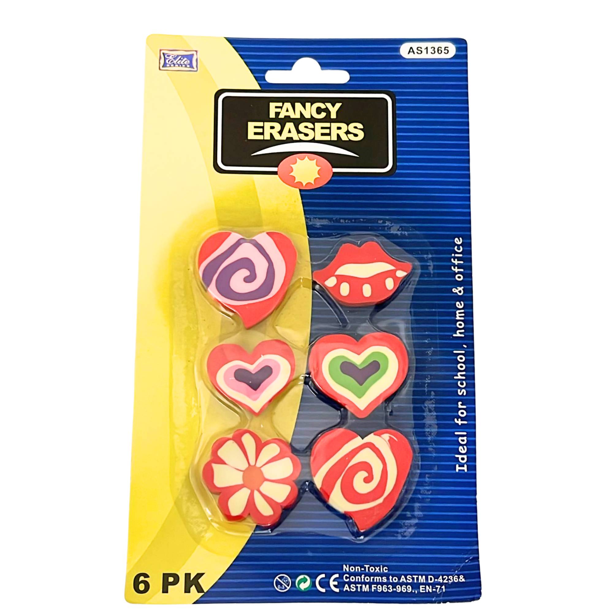 Non Toxic Fancy Eraser: 6 Pack main product image