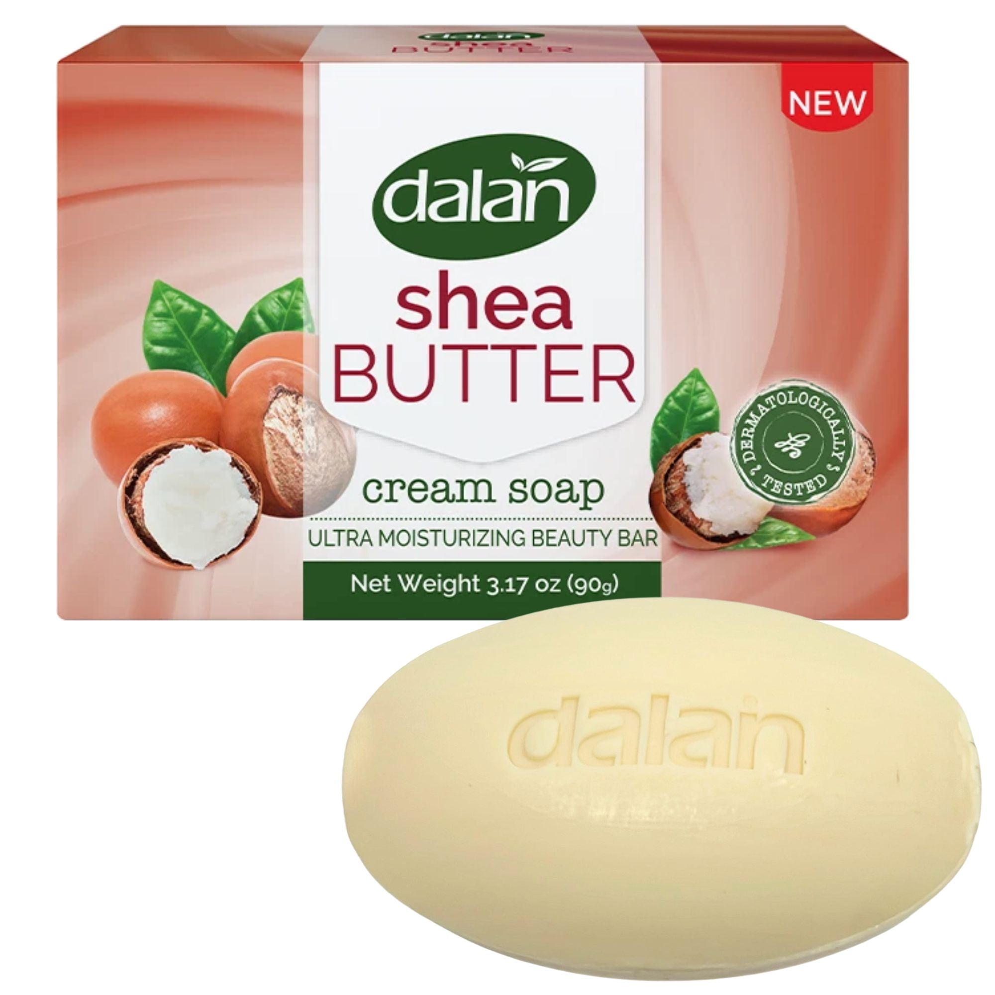 3.17oz Dalan Shea Butter Cream Soap Bar: 1 Bar Soap Bath Soap Bathroom main product image