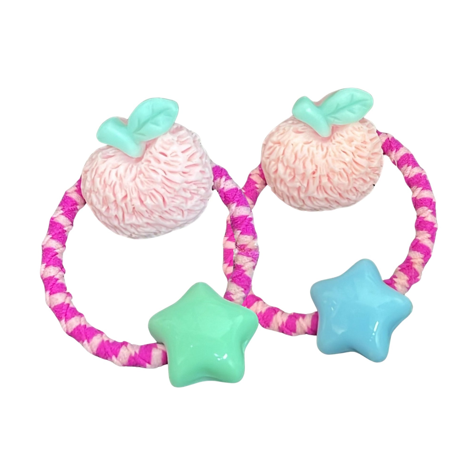 Pair of Small Apple-Shaped Hair Bands
