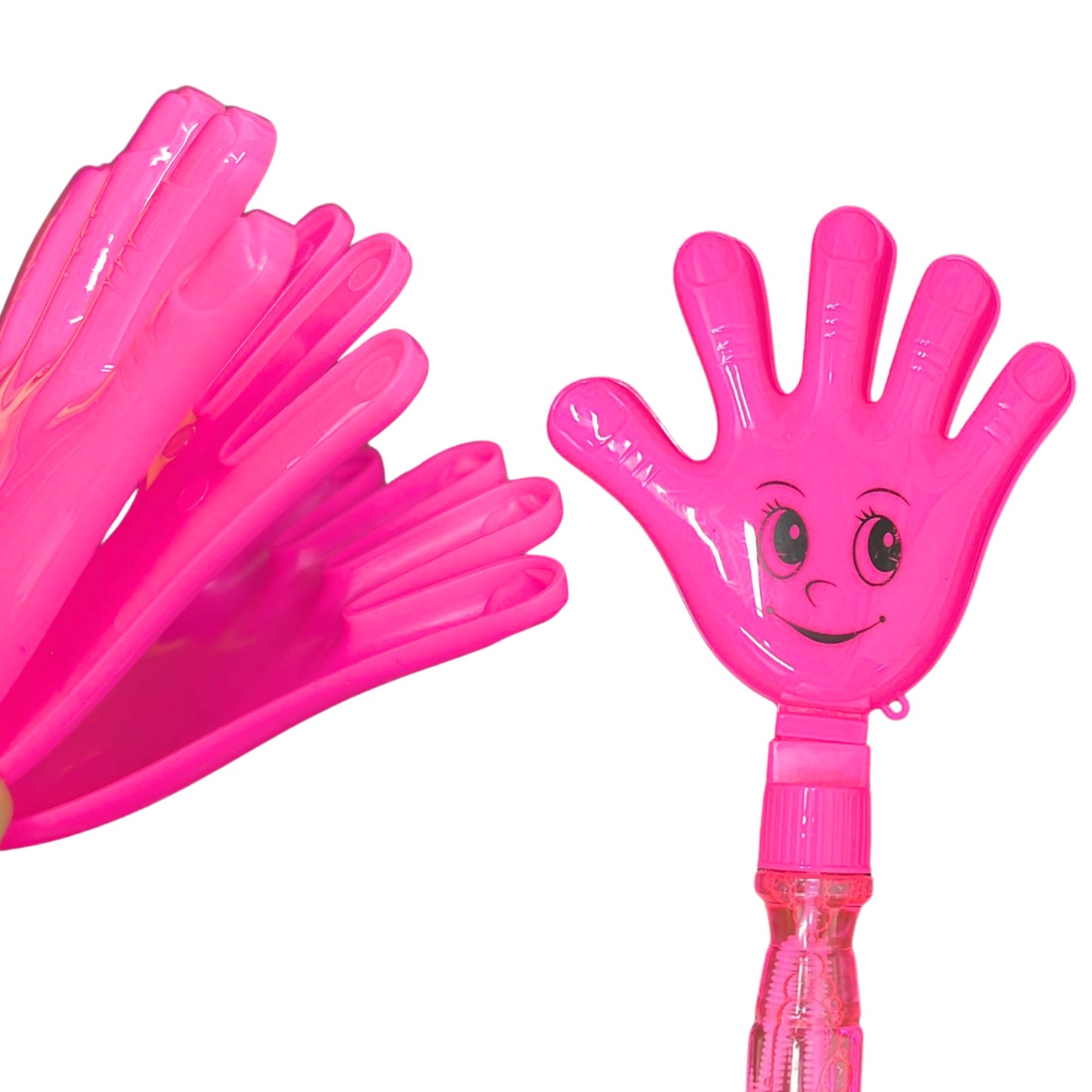 10" Bubble Emoji Hand Stick Wind with Whistle at Bottom 
