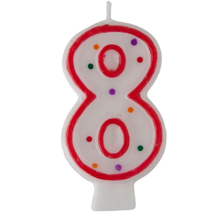 Birthday Number-8 Cake Candle