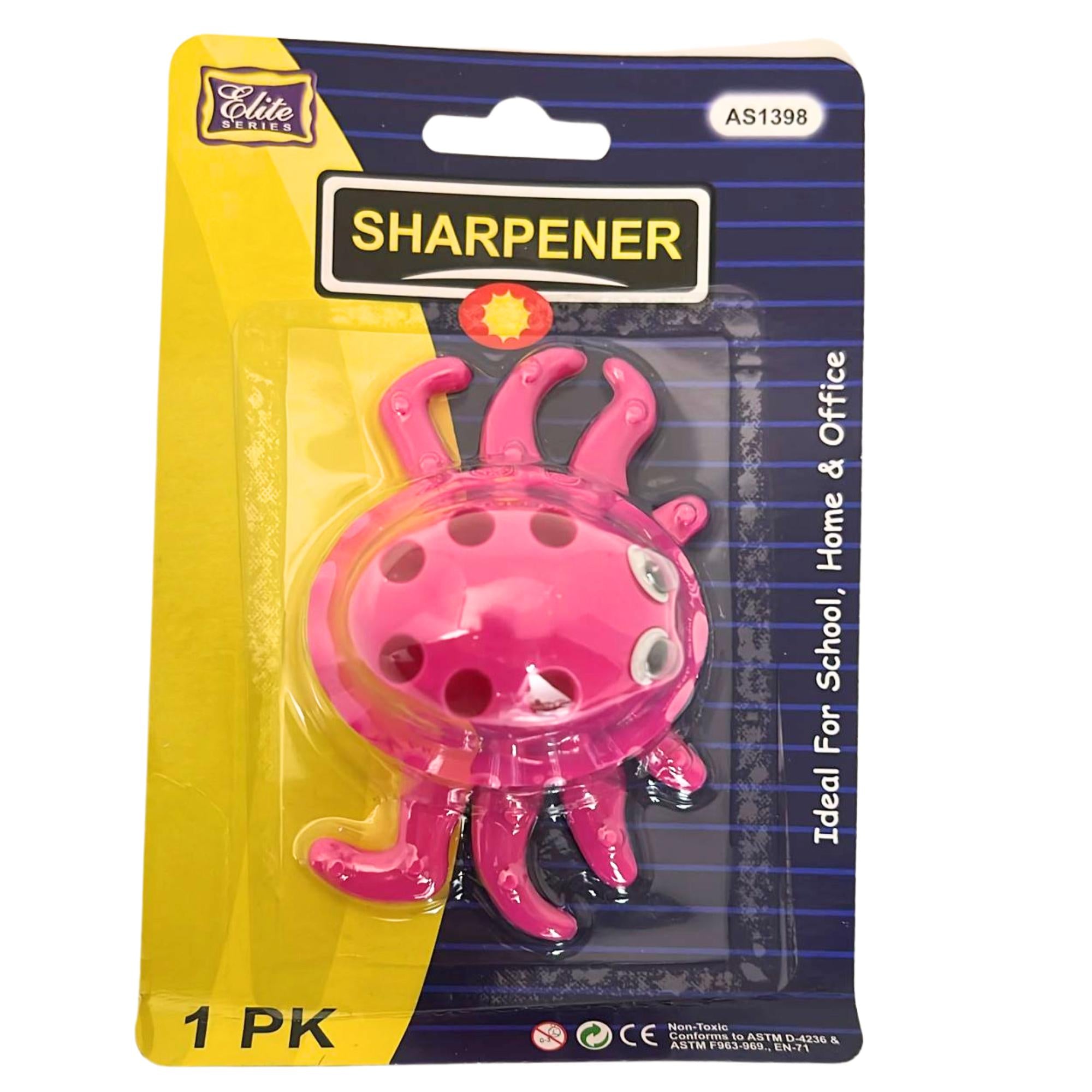 Octopus Shape Beautiful Single Pencil Sharpener: 1 Pack Pencil Sharpeners product detail image