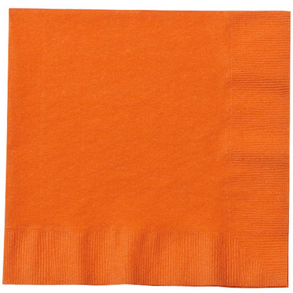 Orange Lunch Napkins