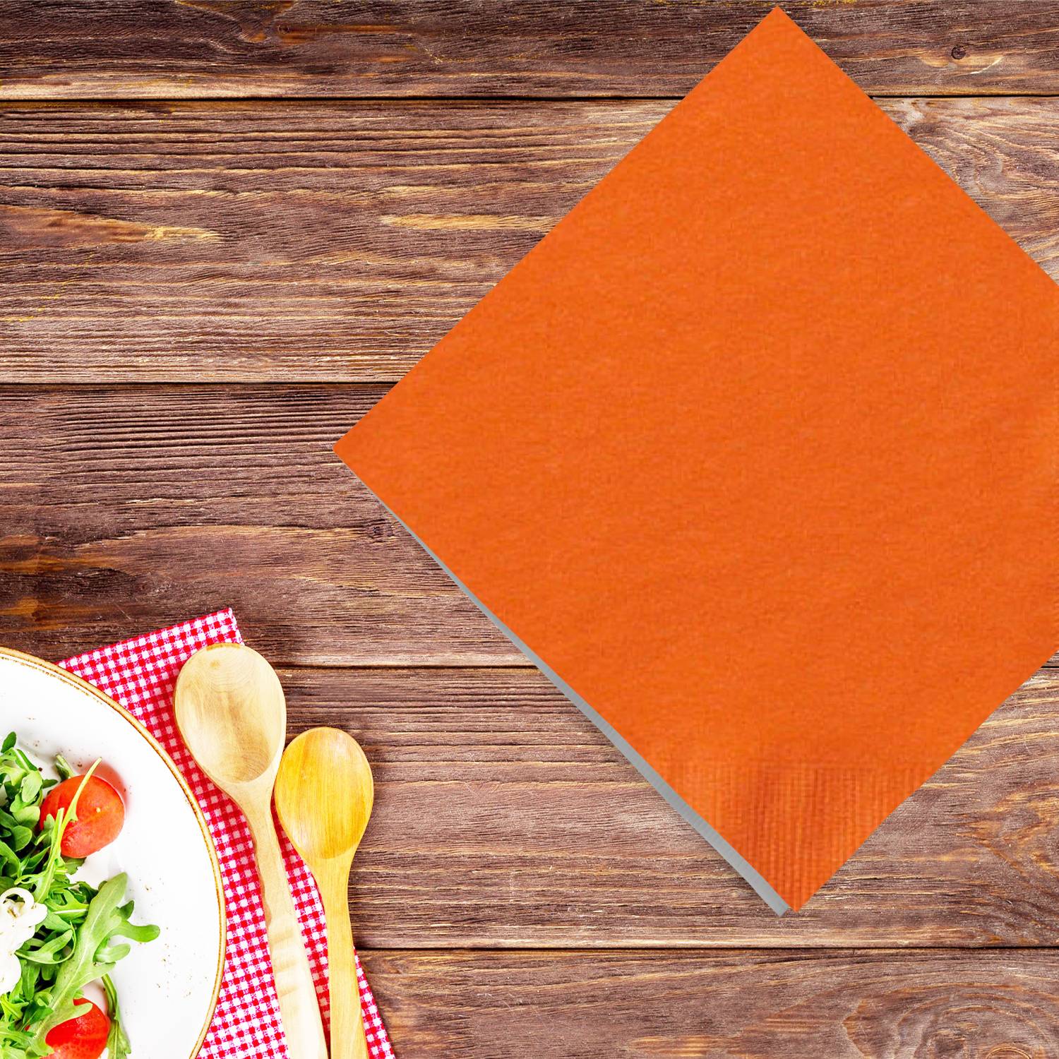 Orange Lunch Napkins 20 Pack product detail image