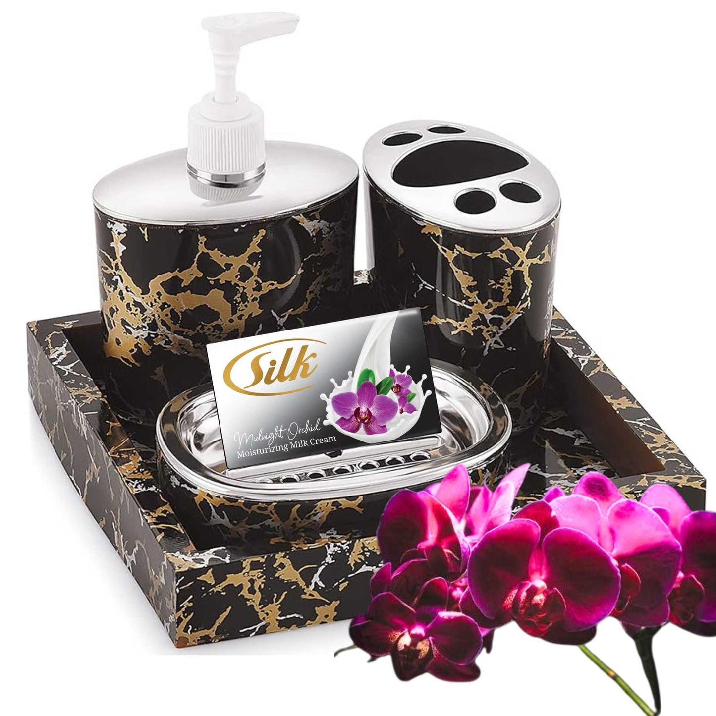 100g Silk Midnight Orchid Moisturizing  Milk Cream Soap