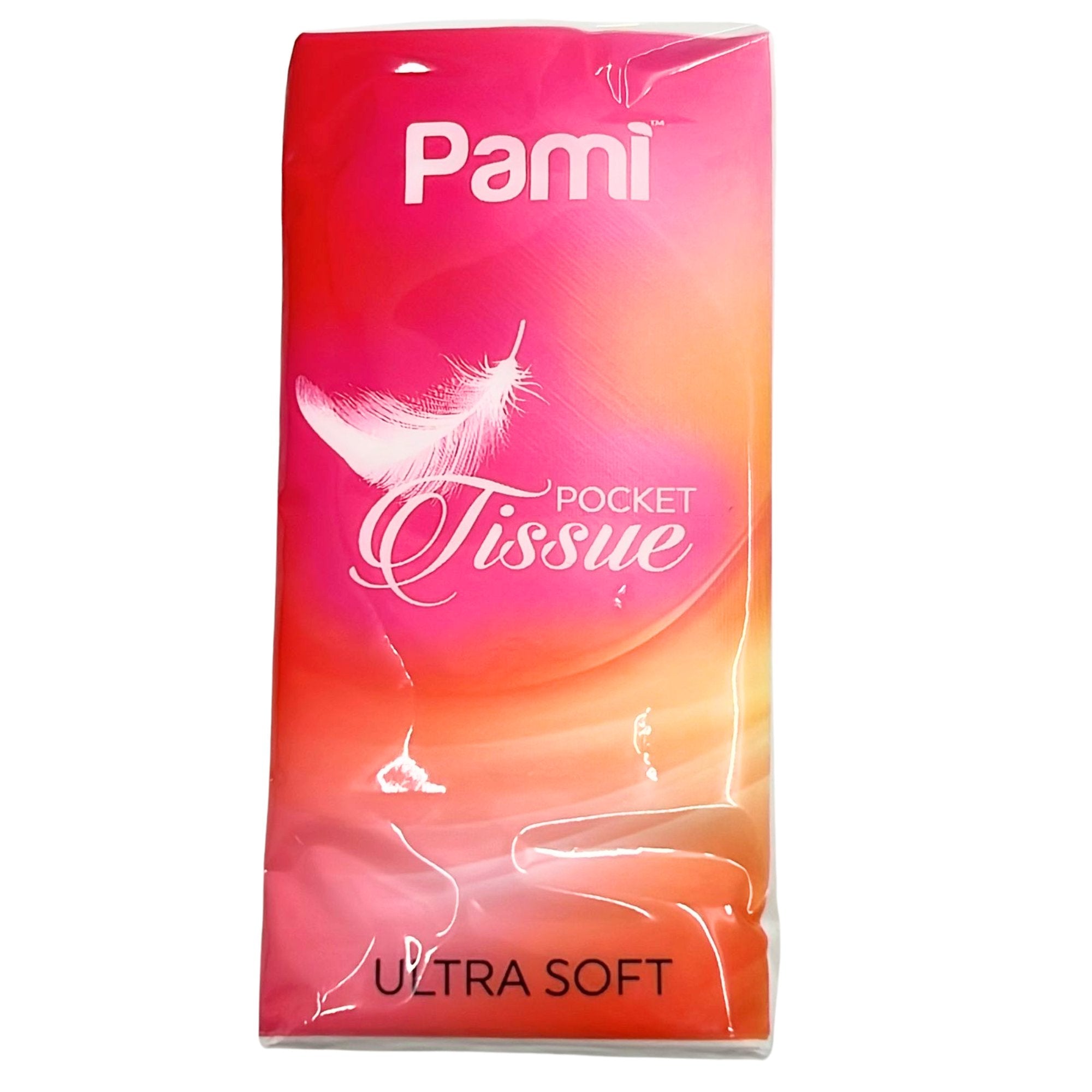 PAMI Ultra Soft 3 Ply Portable Pocket Tissues: 4 Packs Facial Tissues size and feature image