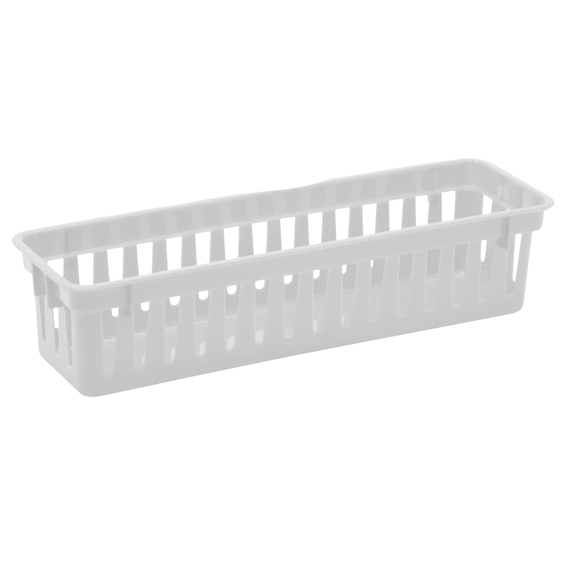 Rectangular 10.3"x3.25"x2.37" Slim Plastic Organizer 1 Pack Basket Organizer lifestyle use image