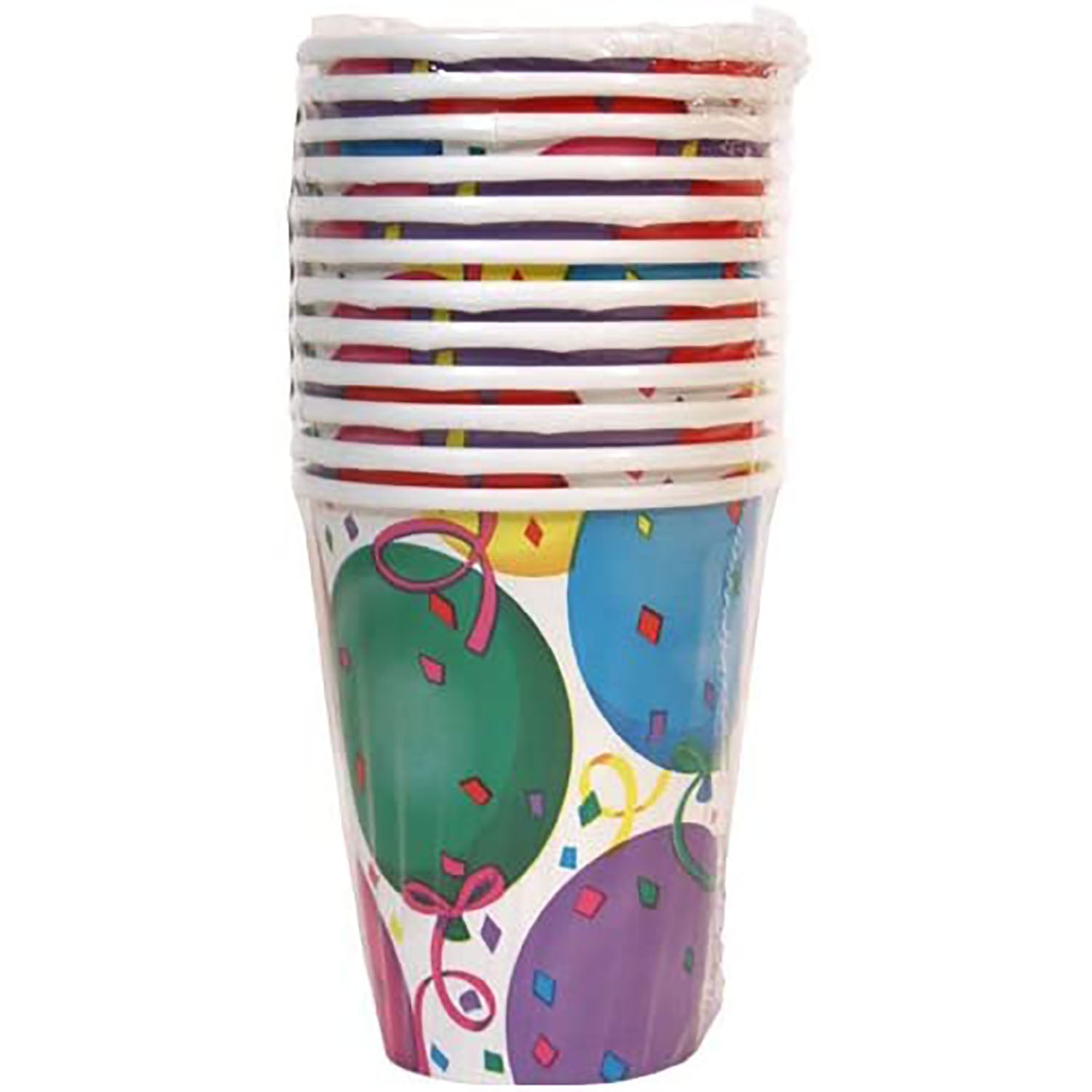 Paper Cups Healy's Balloons Hot Cold 9 oz 12 Pack Kitchen Catalog,Paper Cups size and feature image