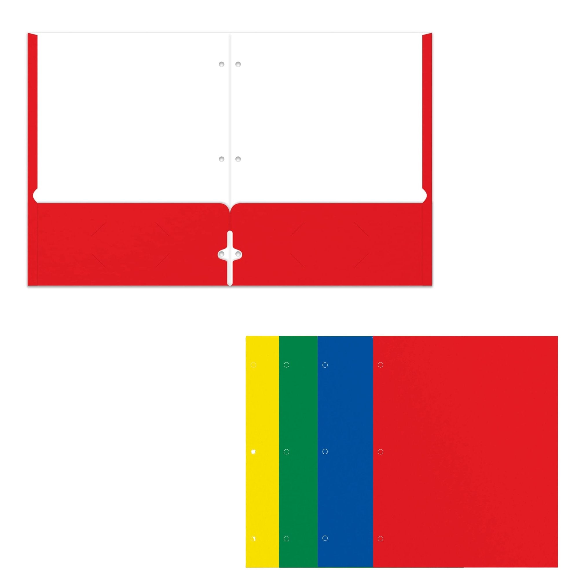 Paper Folders with Pockets Folders for 3 Ring Binder: 2 Pack File Folders product detail image