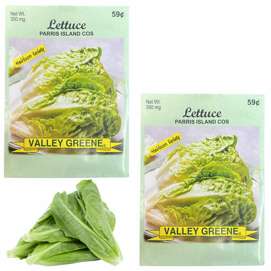 Valley Greene 350mg Lettuce Seeds – Parris Island Cos