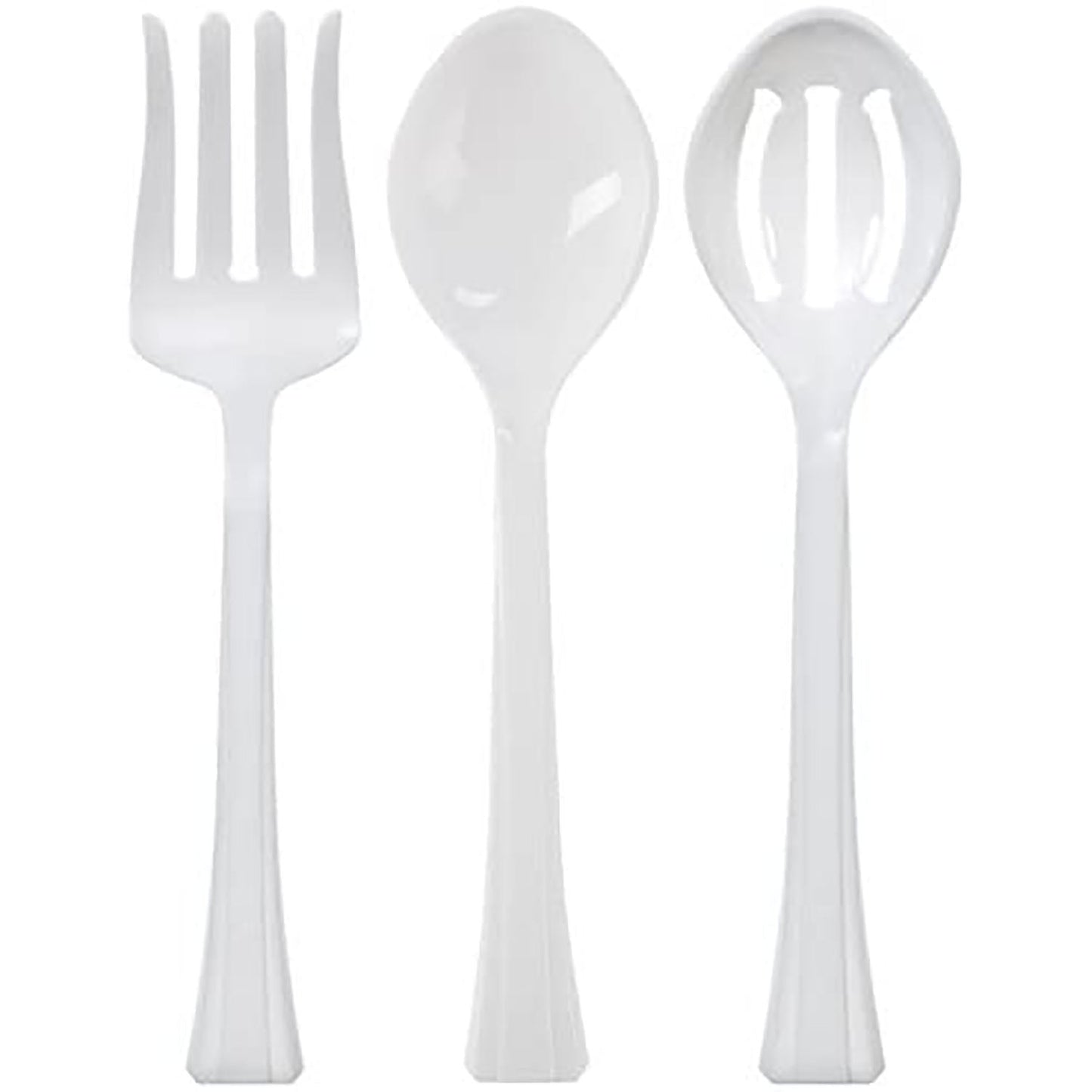 Pearl Plastic Slotted Salad Heavy Weight Serving Spoon 