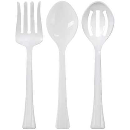 Pearl Plastic Slotted Salad Heavy Weight Serving Spoon 