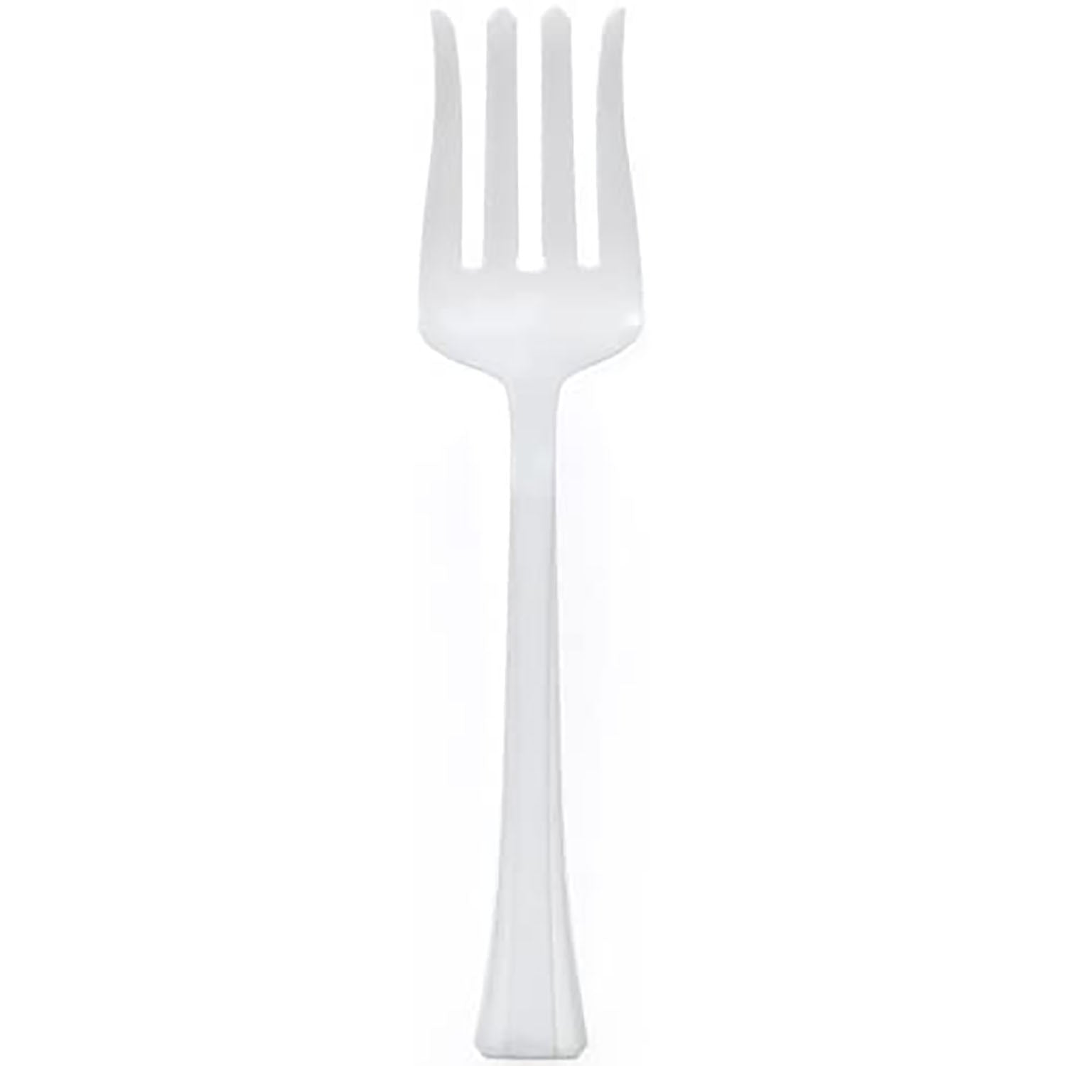 Pearl Plastic Salad Heavy Weight Serving Fork 12": 1 Pack Disposable Forks main product image