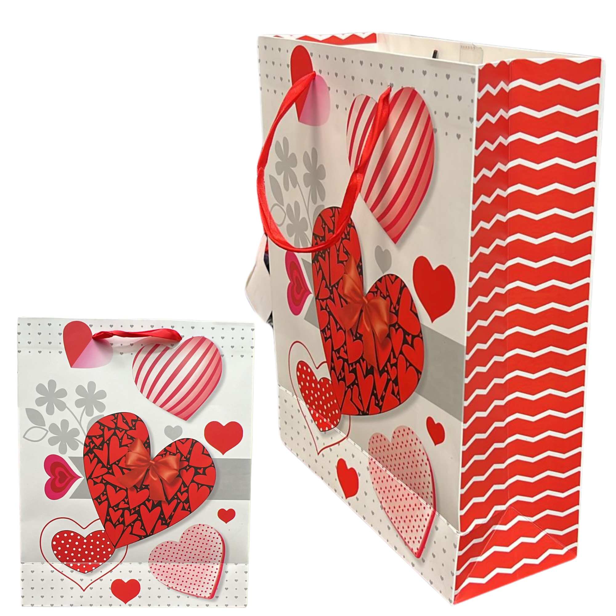 Heart Design Valentines Day 10x13 Gift Bags: 1 Pack Gift Bag Valentines product image 18